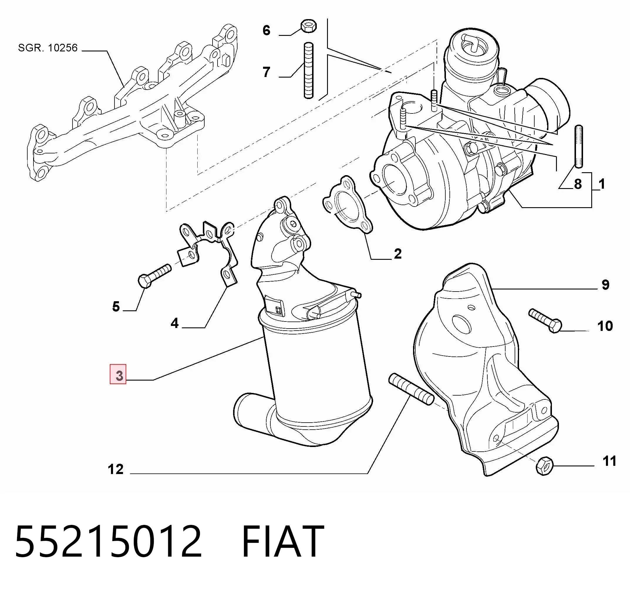 Konwerter-katalizator Fiat Doblo I awangarda (223) (2001 - 2010) cena, od 197,91 USD