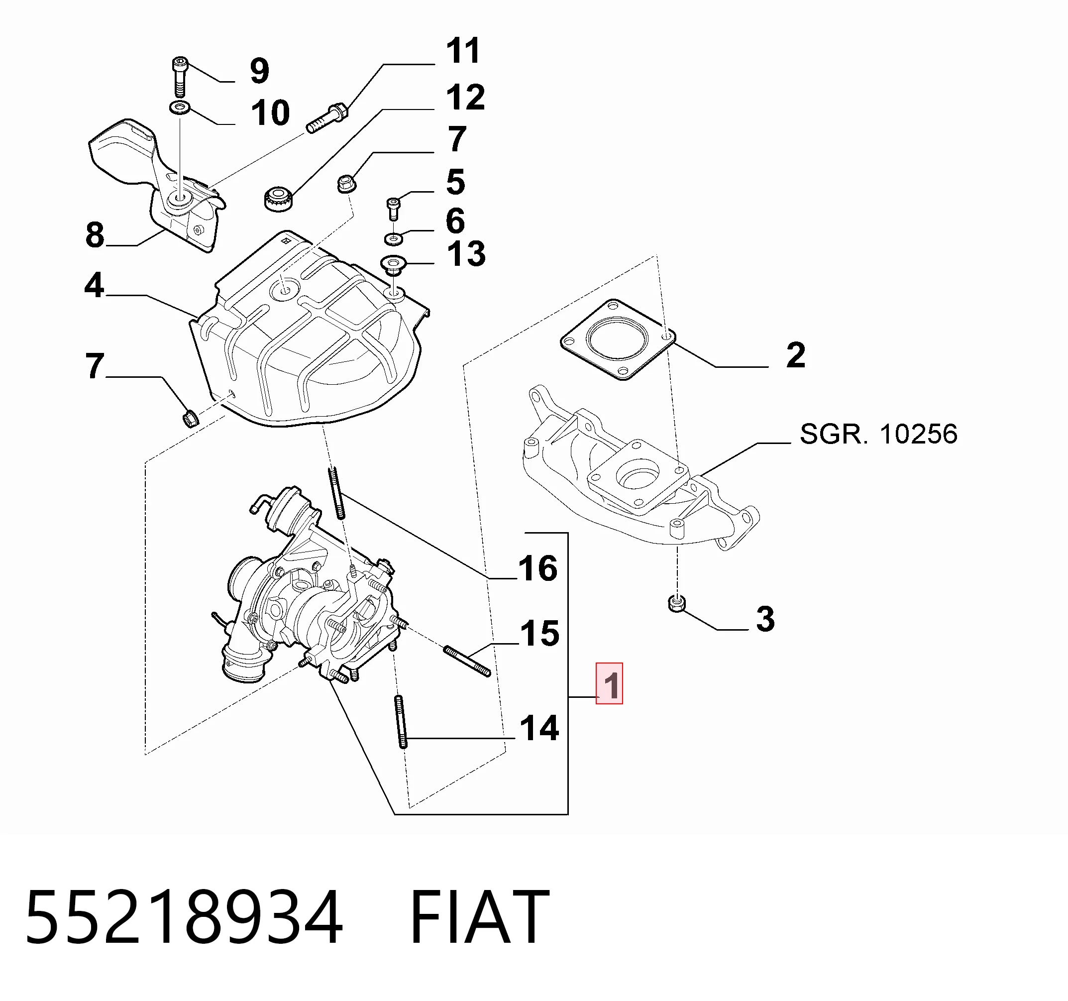 55218934 Fiat/Alfa/Lancia Turbina