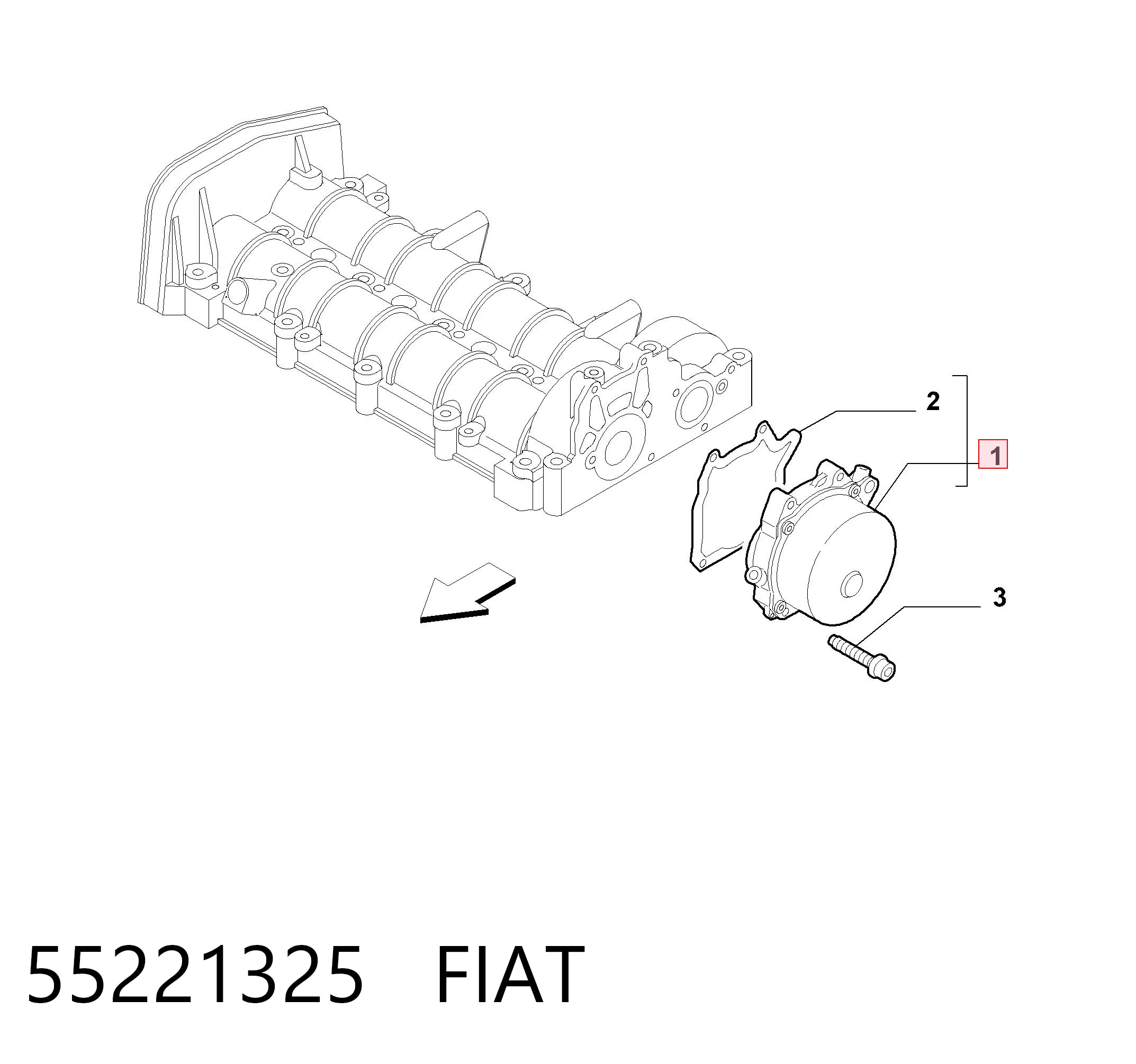 55221325 Fiat/Alfa/Lancia Pompa podciśnienia