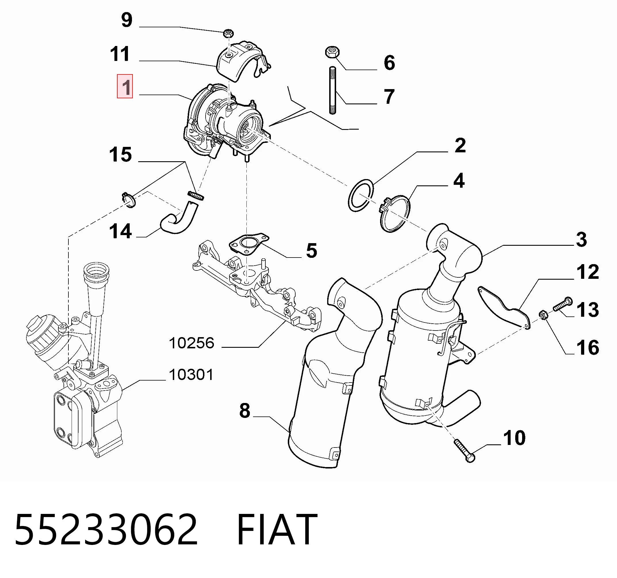 55233062 Fiat/Alfa/Lancia Turbina