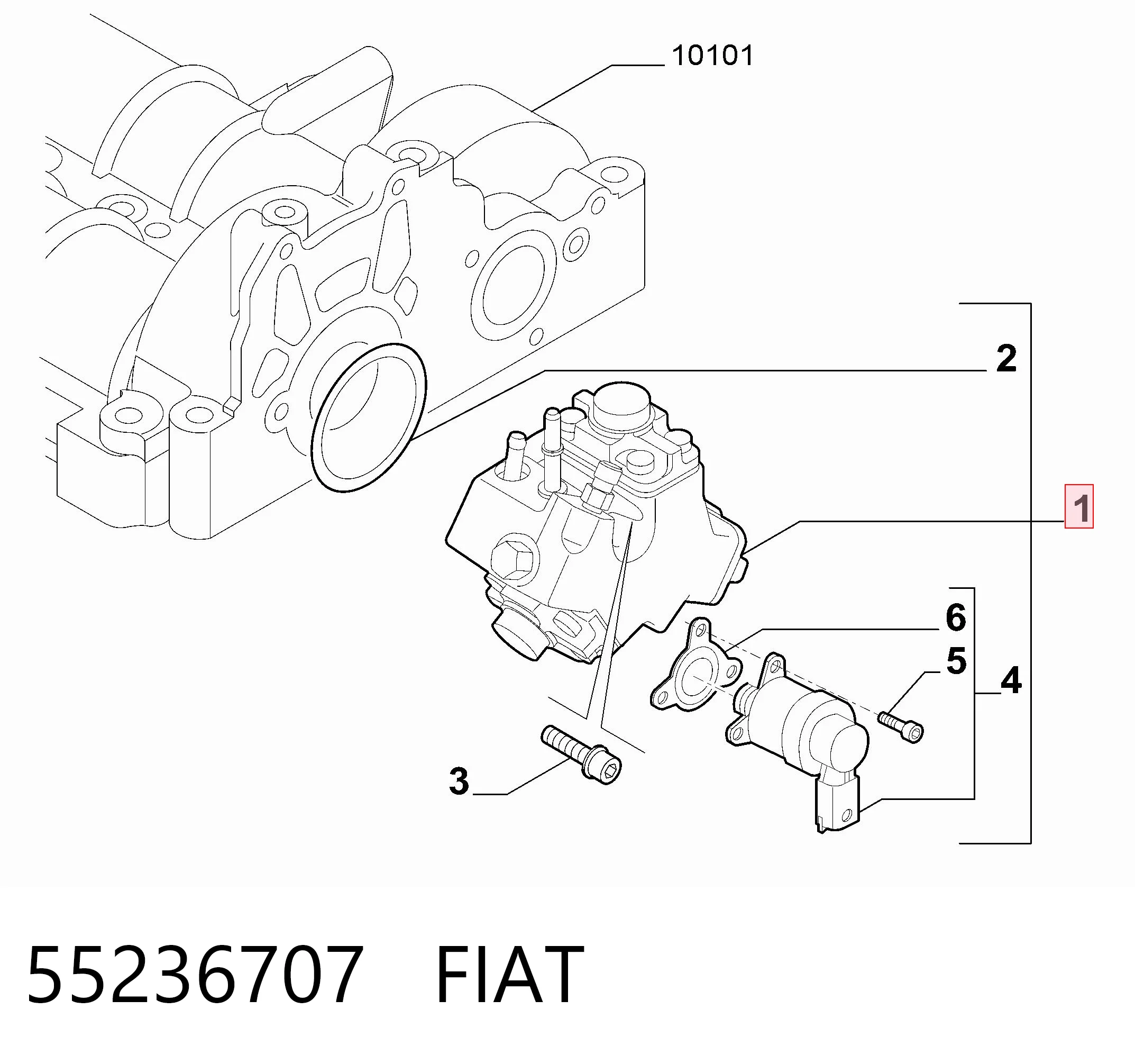 Pompa wtryskowa wysokiego ciśnienia do Fiat Doblo II 263