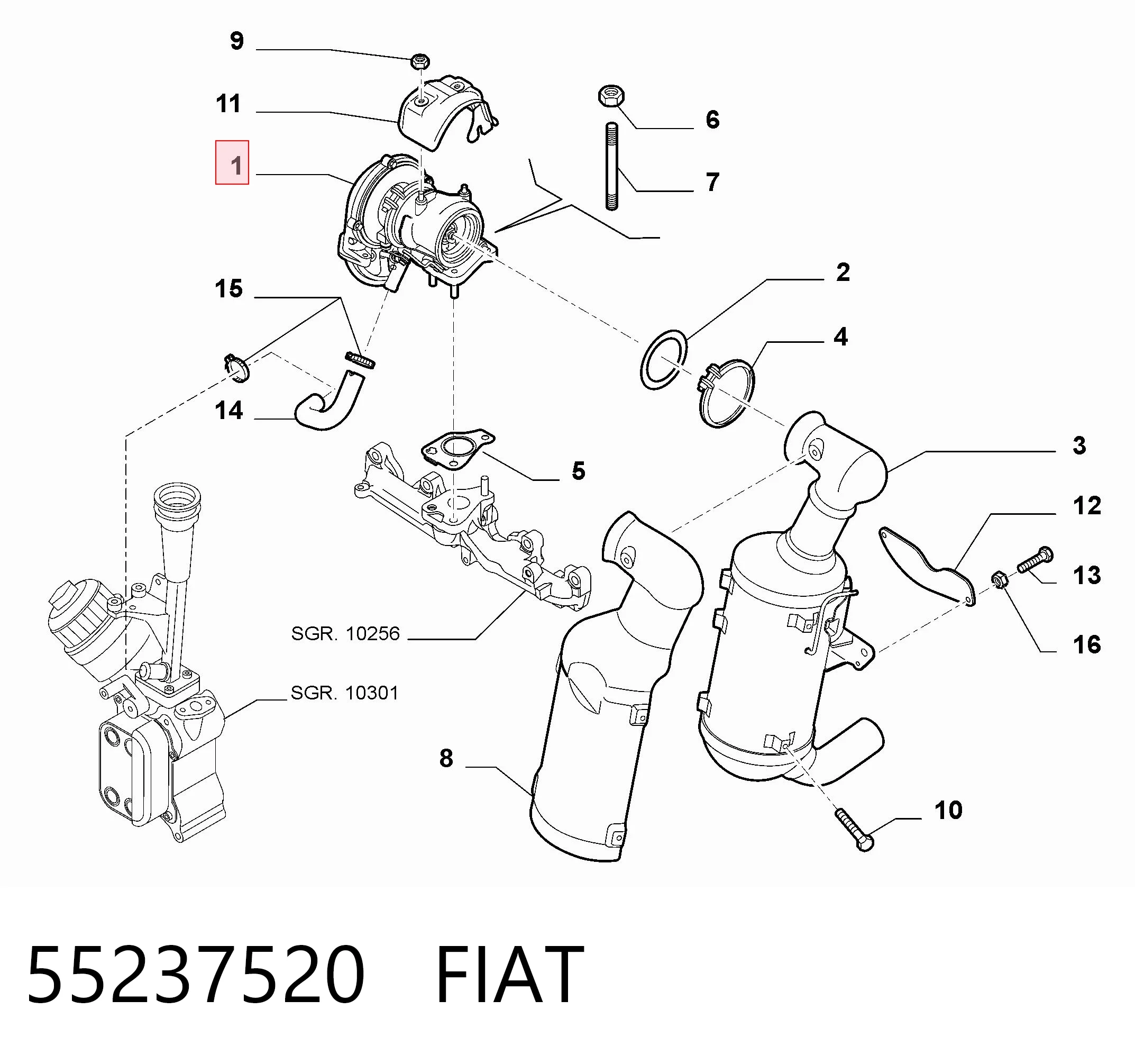 55237520 Fiat/Alfa/Lancia Turbina