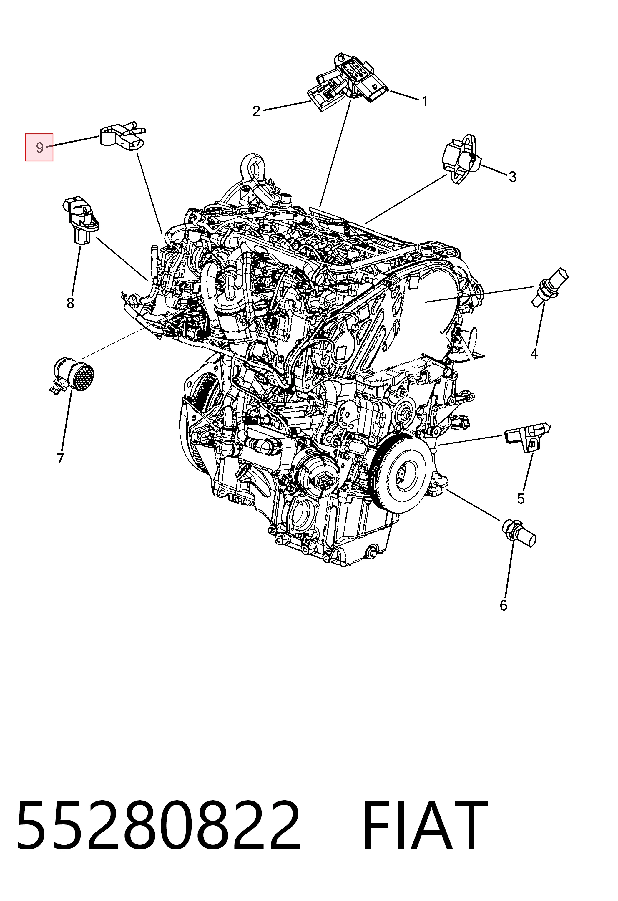Czujnik ciśnienia paliwa Jeep RENEGADE SUV (BU) (2014 - 2023) cena, od 115,15 USD