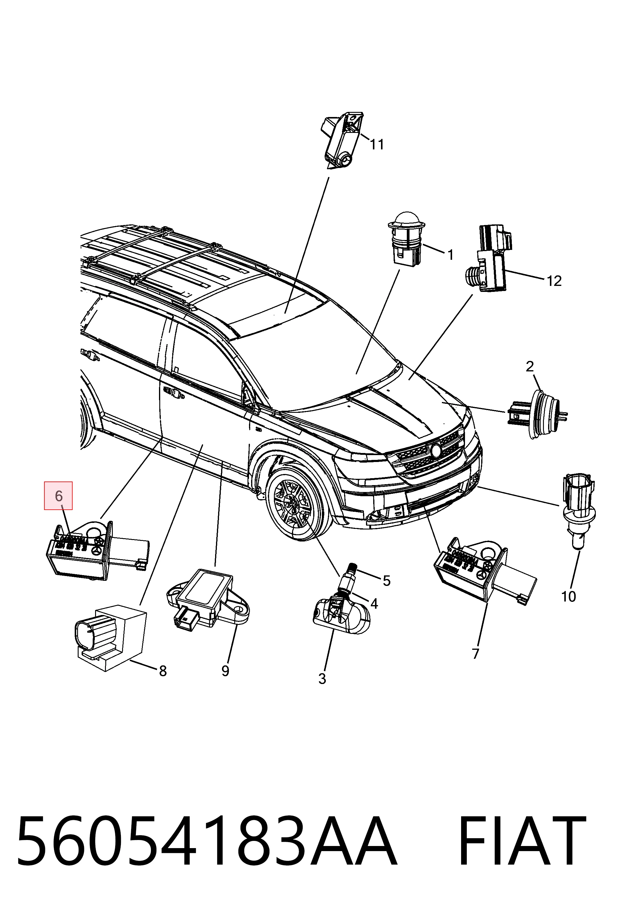56054183AA Fiat/Alfa/Lancia