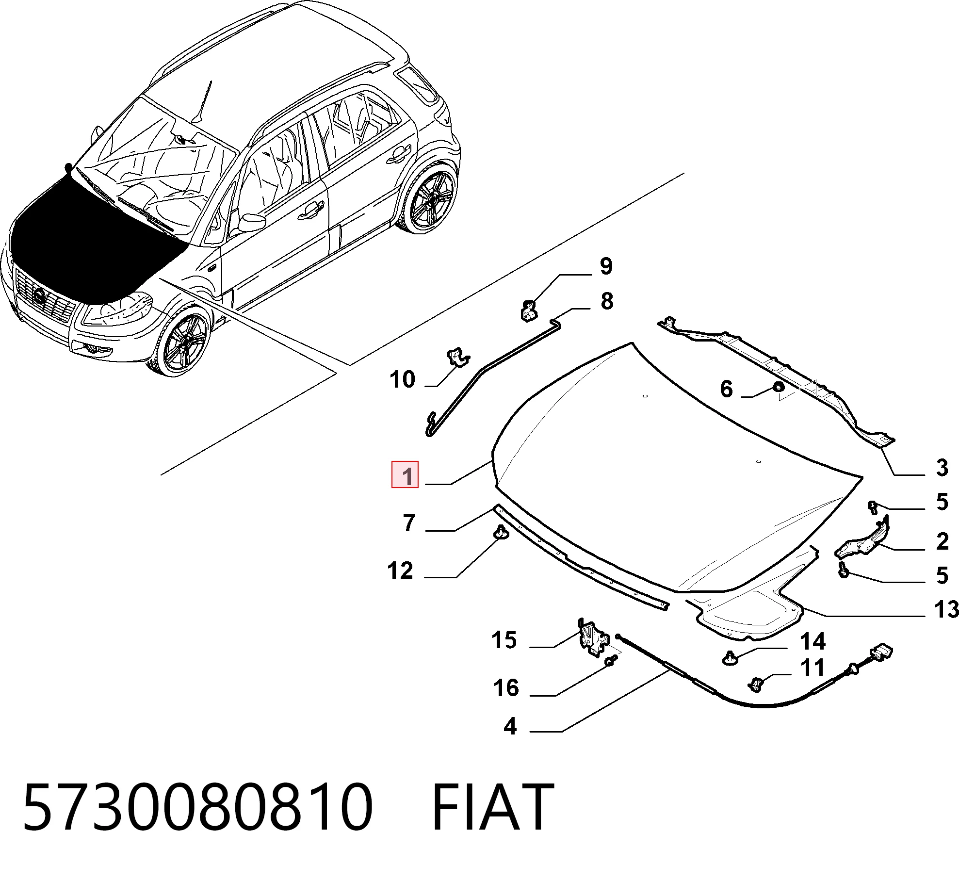  Maska silnika Suzuki SX4 