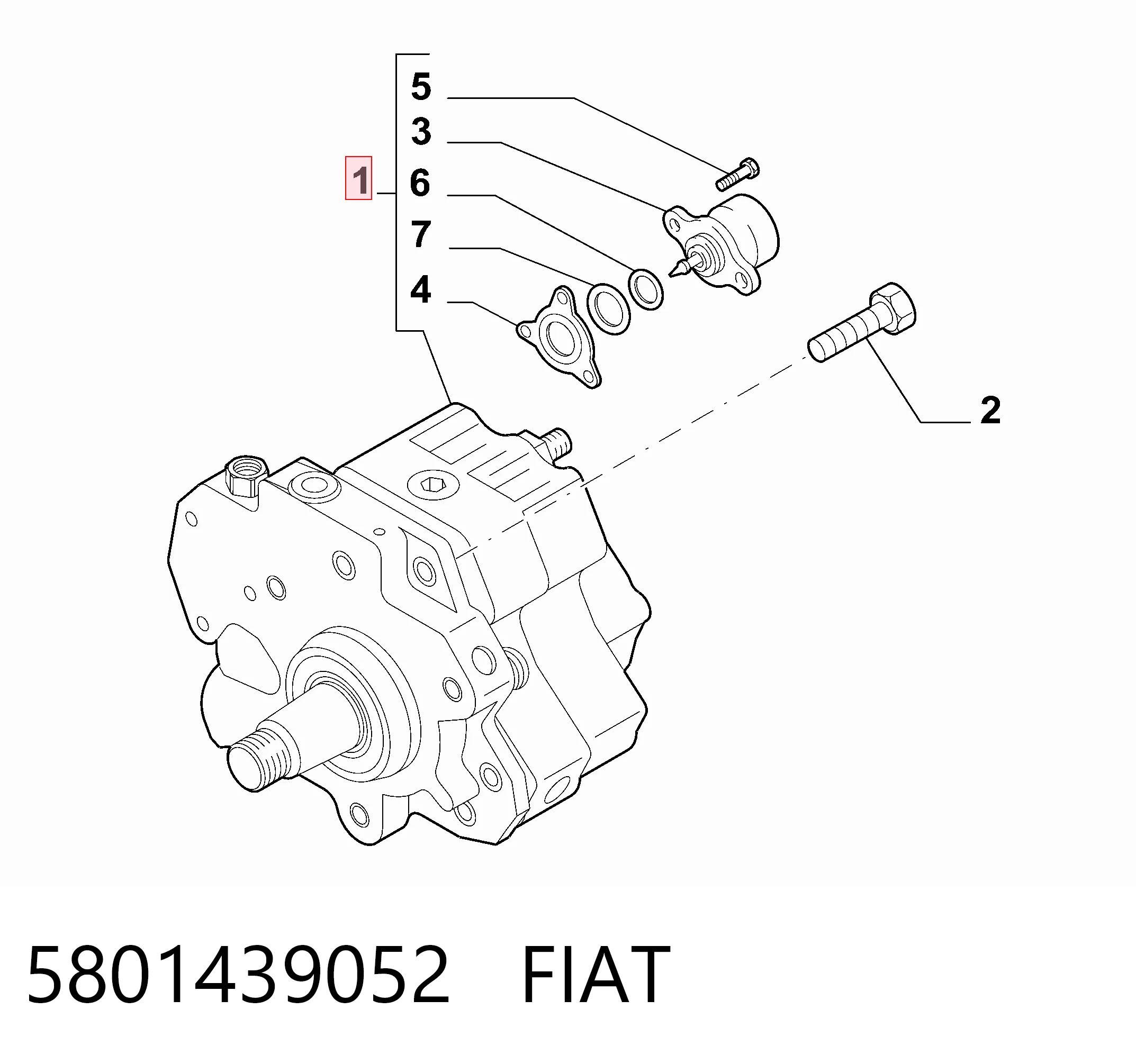 5801439052 Fiat/Alfa/Lancia Pompa wtryskowa wysokiego ciśnienia