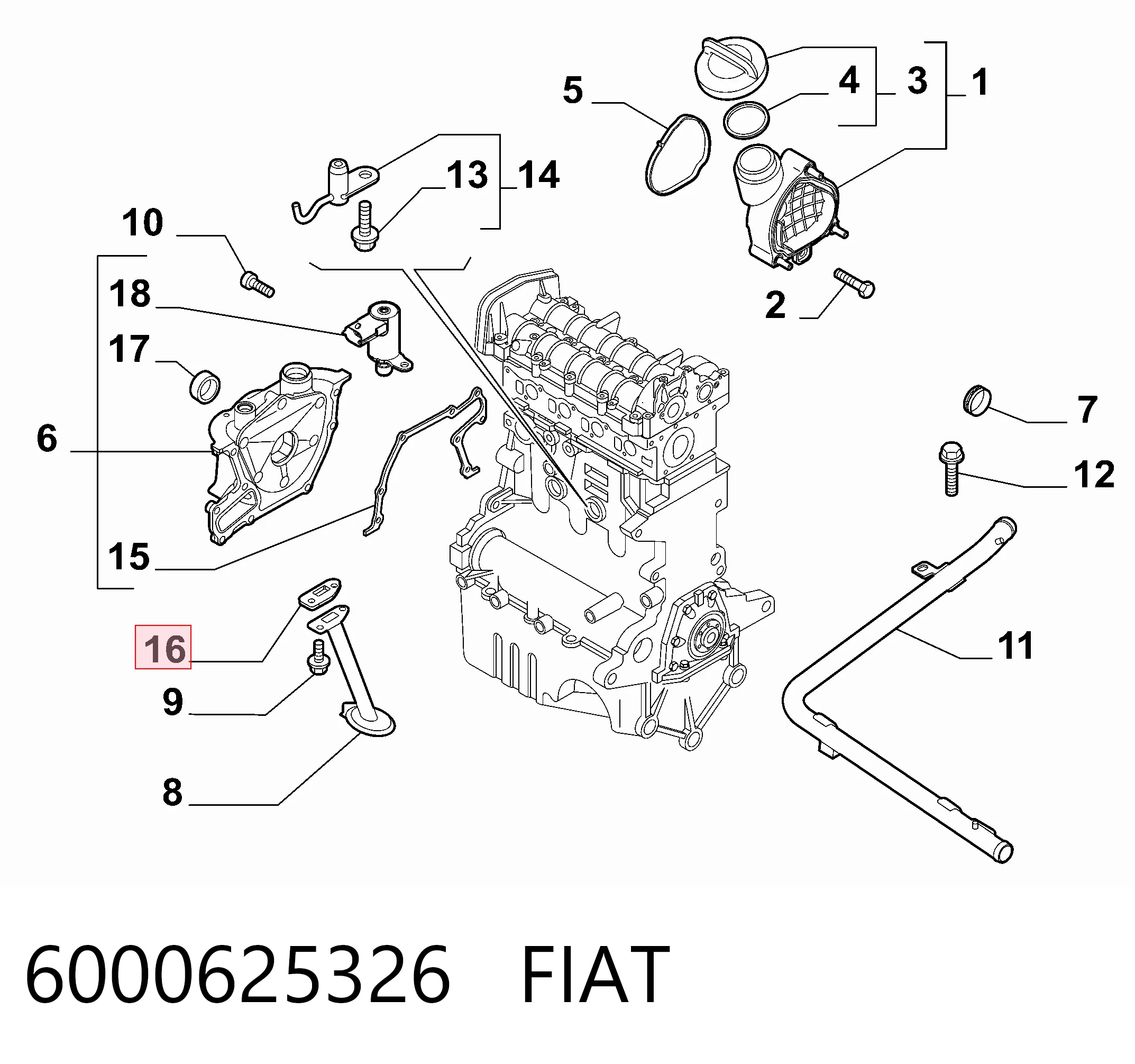 6000625326 Fiat/Alfa/Lancia