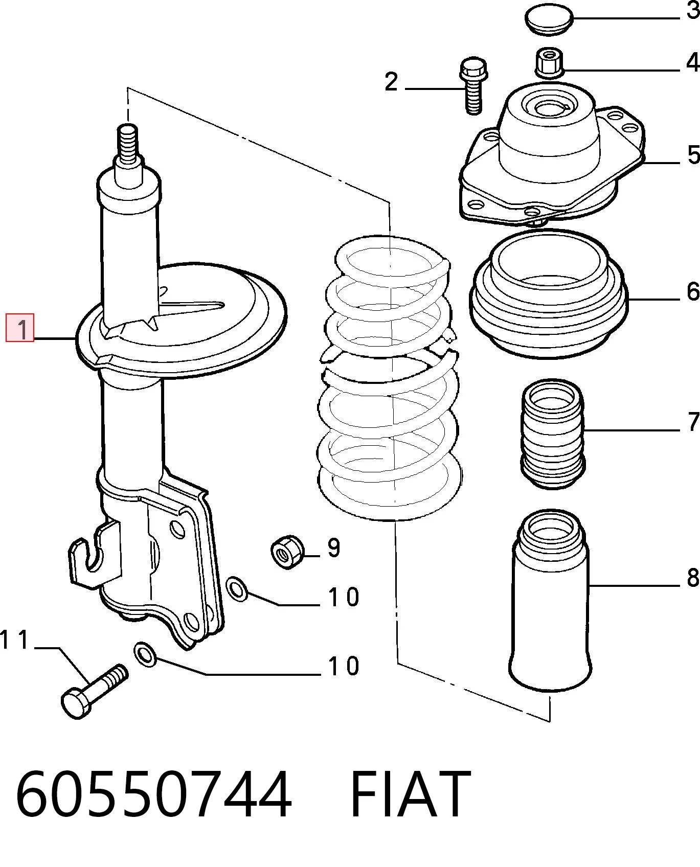 60550744 Fiat/Alfa/Lancia