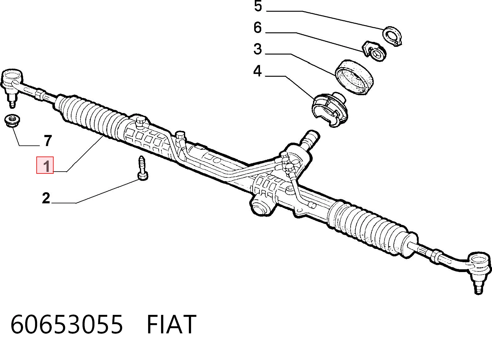 Listwa kierownicza (maglownica) do Alfa Romeo 156  932