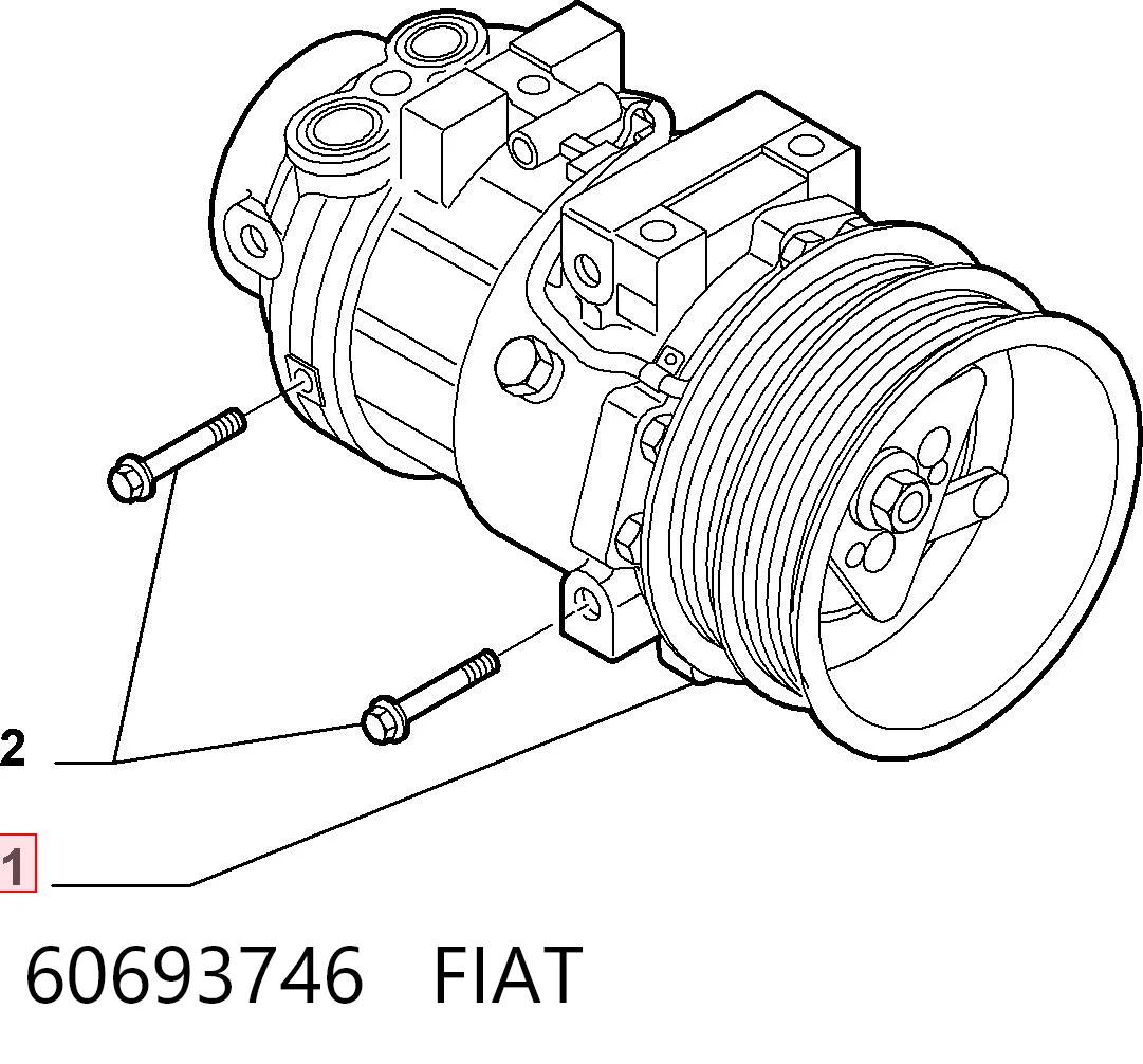 60693746 Fiat/Alfa/Lancia Sprężarka klimatyzacji
