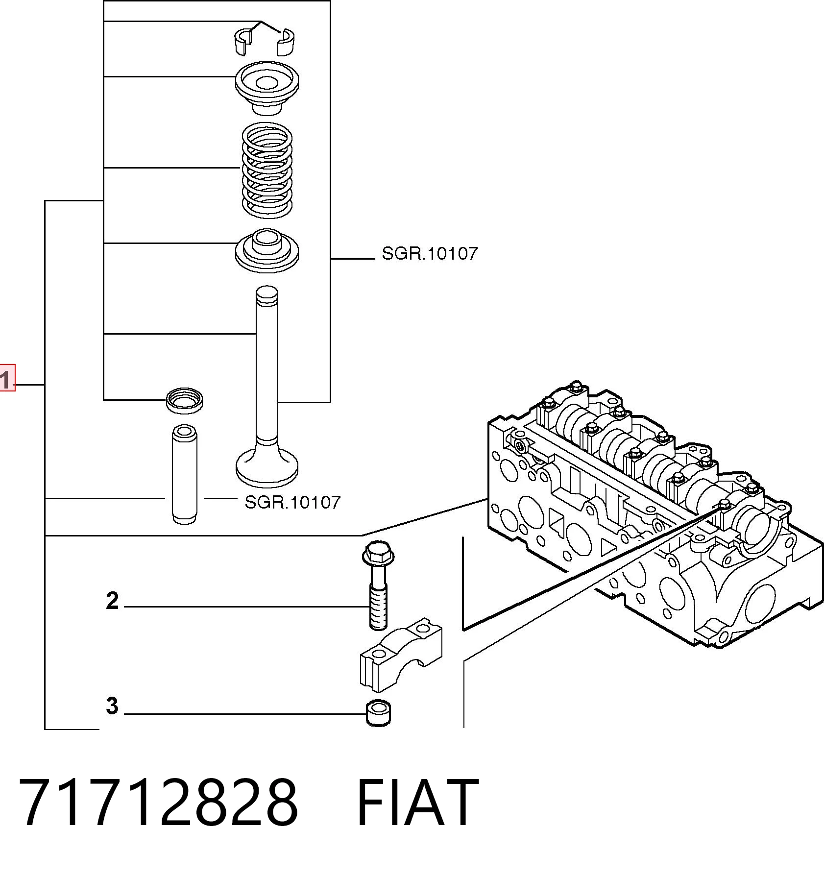 Głowica cylindrów Fiat Doblo I awangarda (223) (2001 - 2010) cena, od 175,36 USD