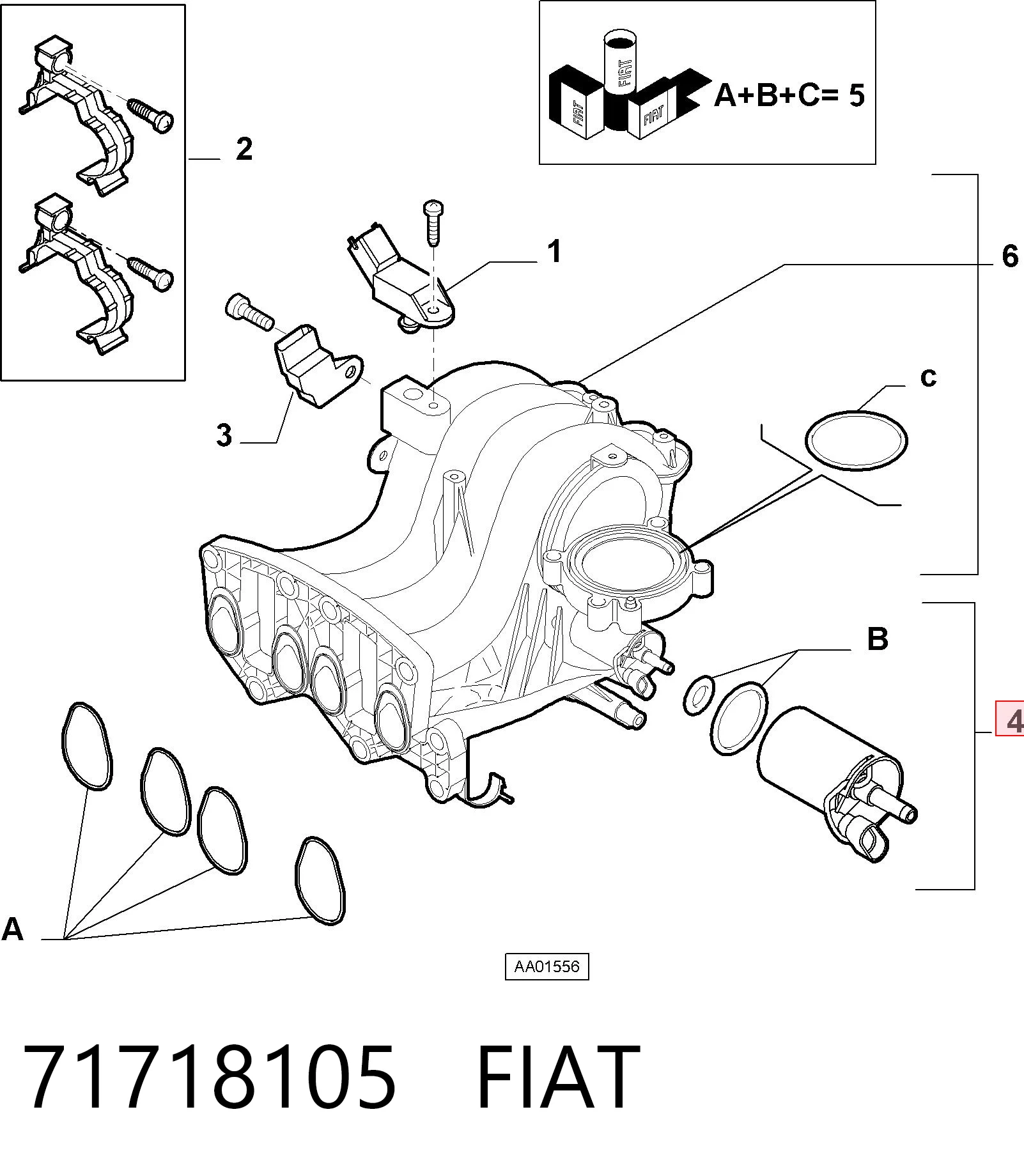 71718105 Fiat/Alfa/Lancia Regulator biegu jałowego