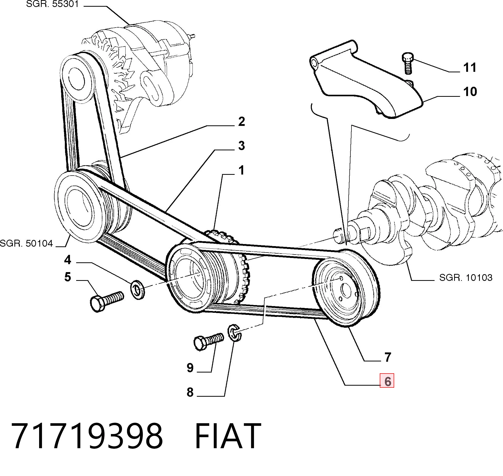 71719398 Fiat/Alfa/Lancia