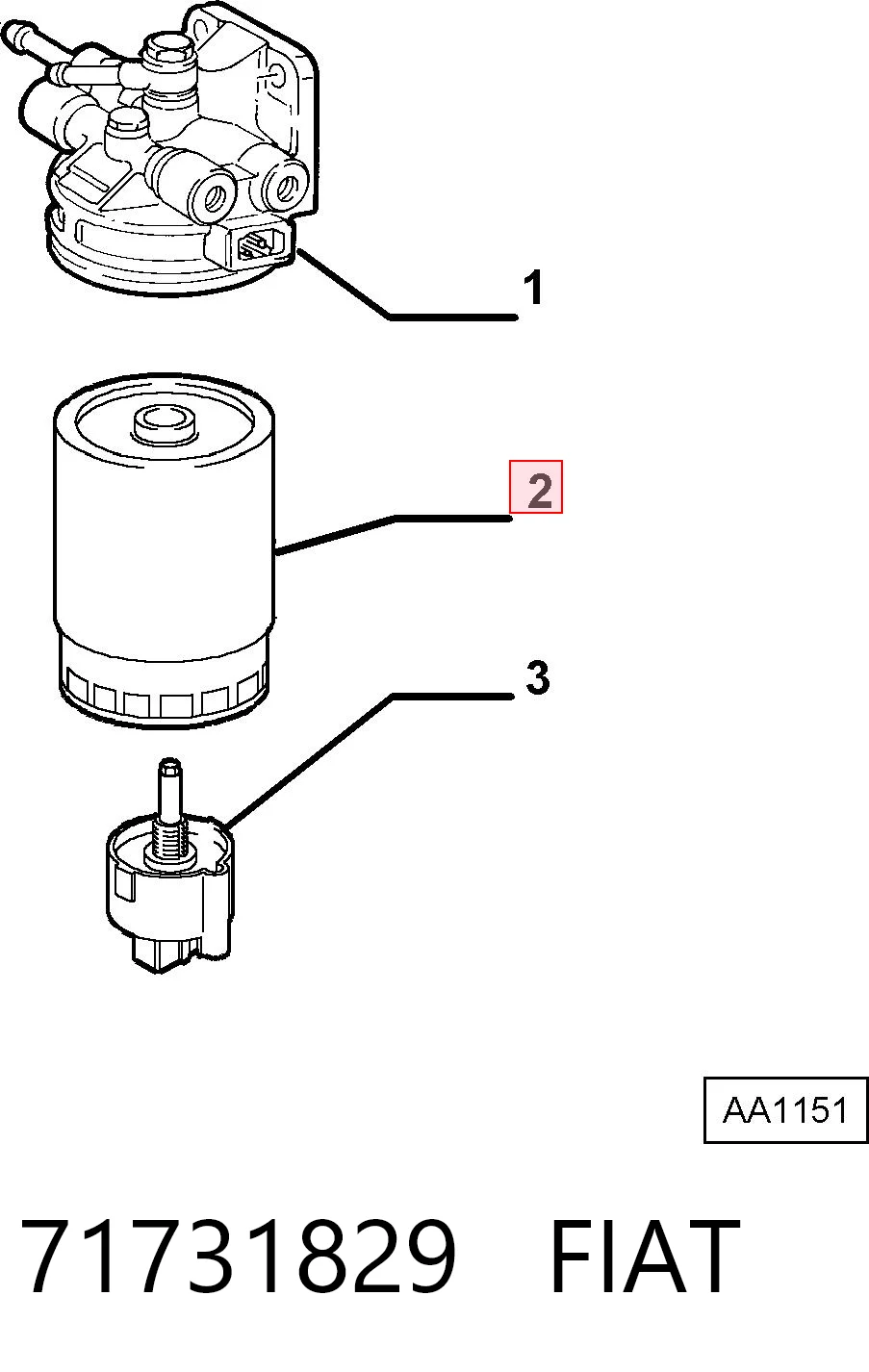 71731829 Fiat/Alfa/Lancia