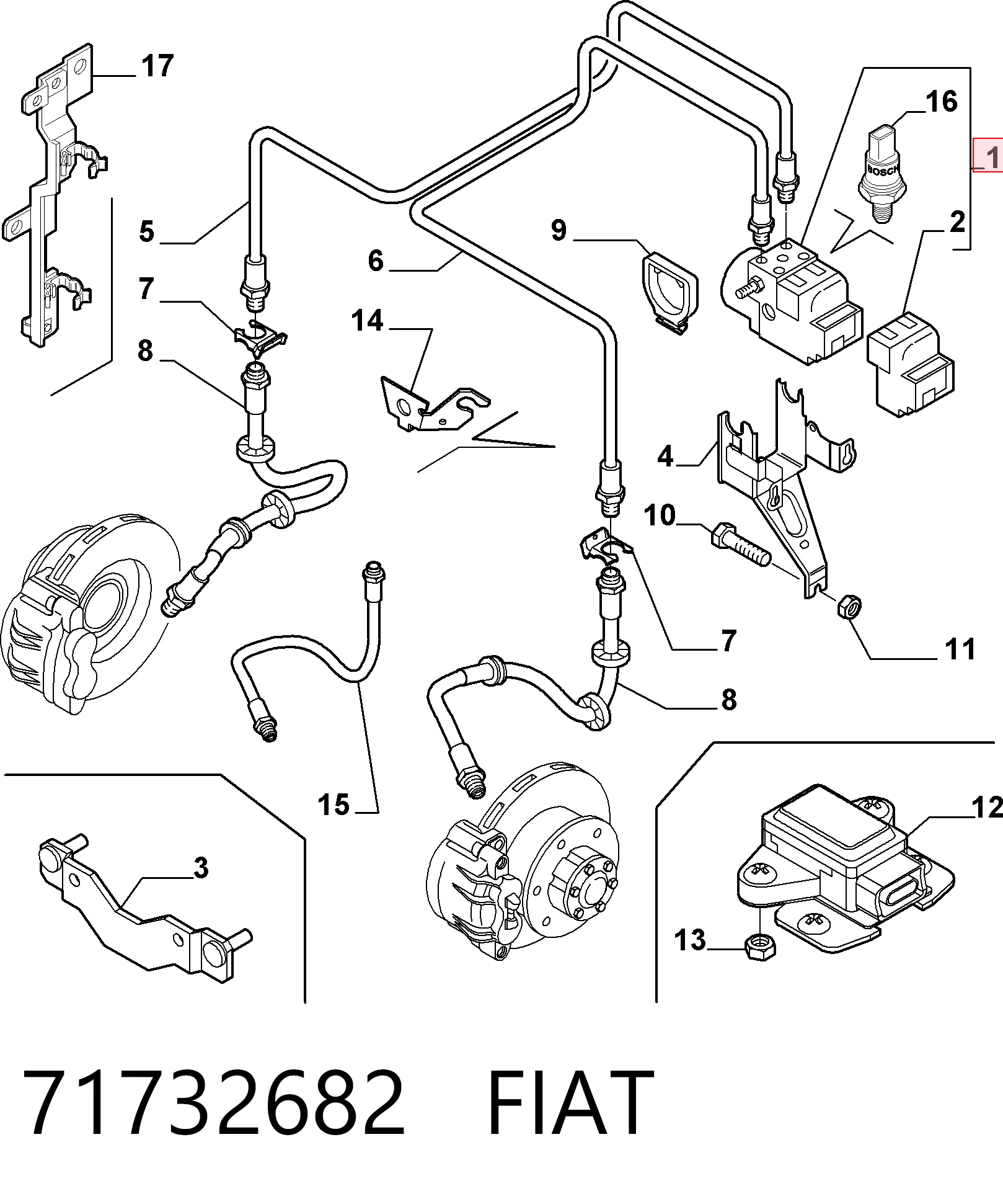 Sterownik ABS  hydrauliczny do Alfa Romeo 156  932