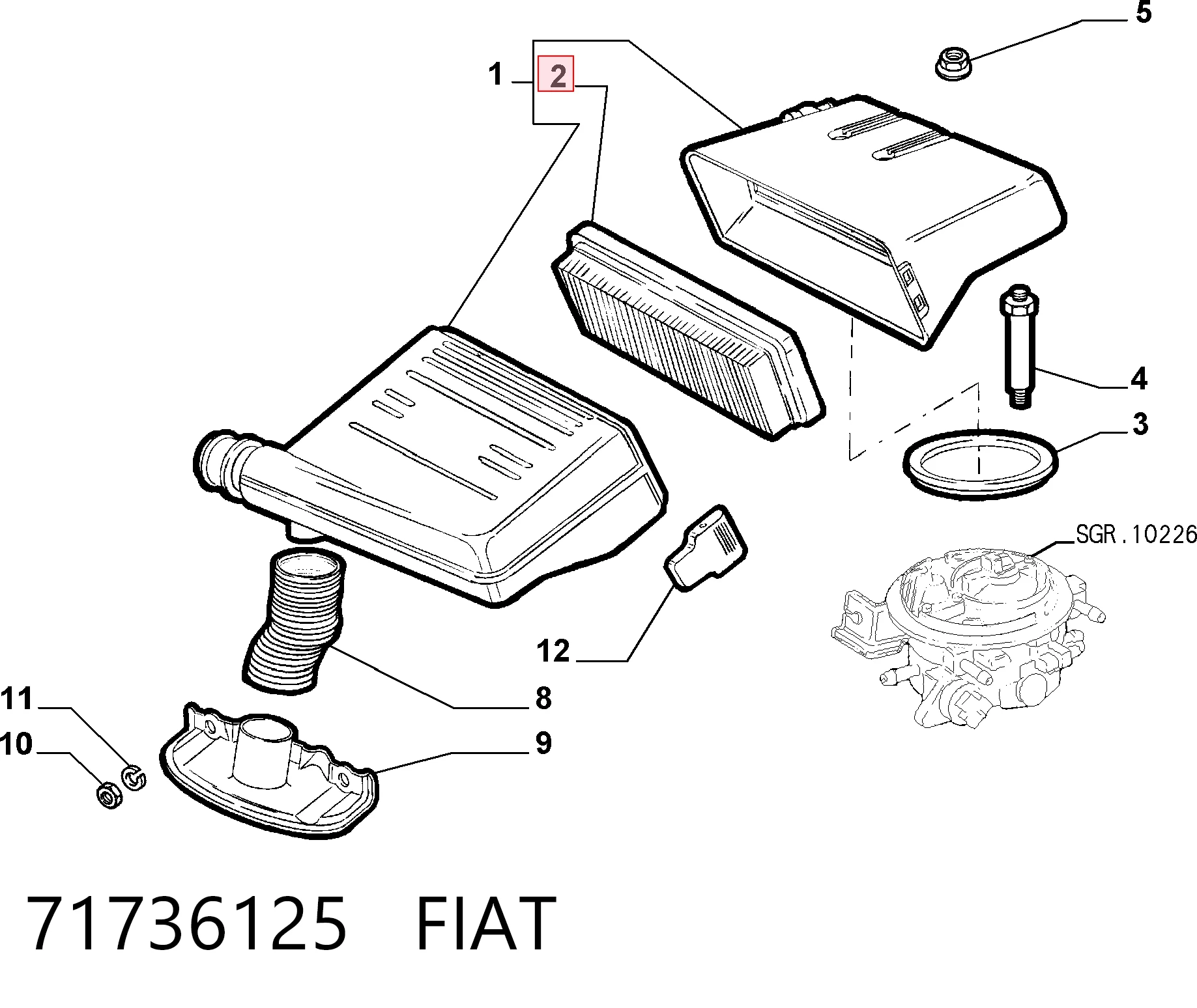71736125 Fiat/Alfa/Lancia
