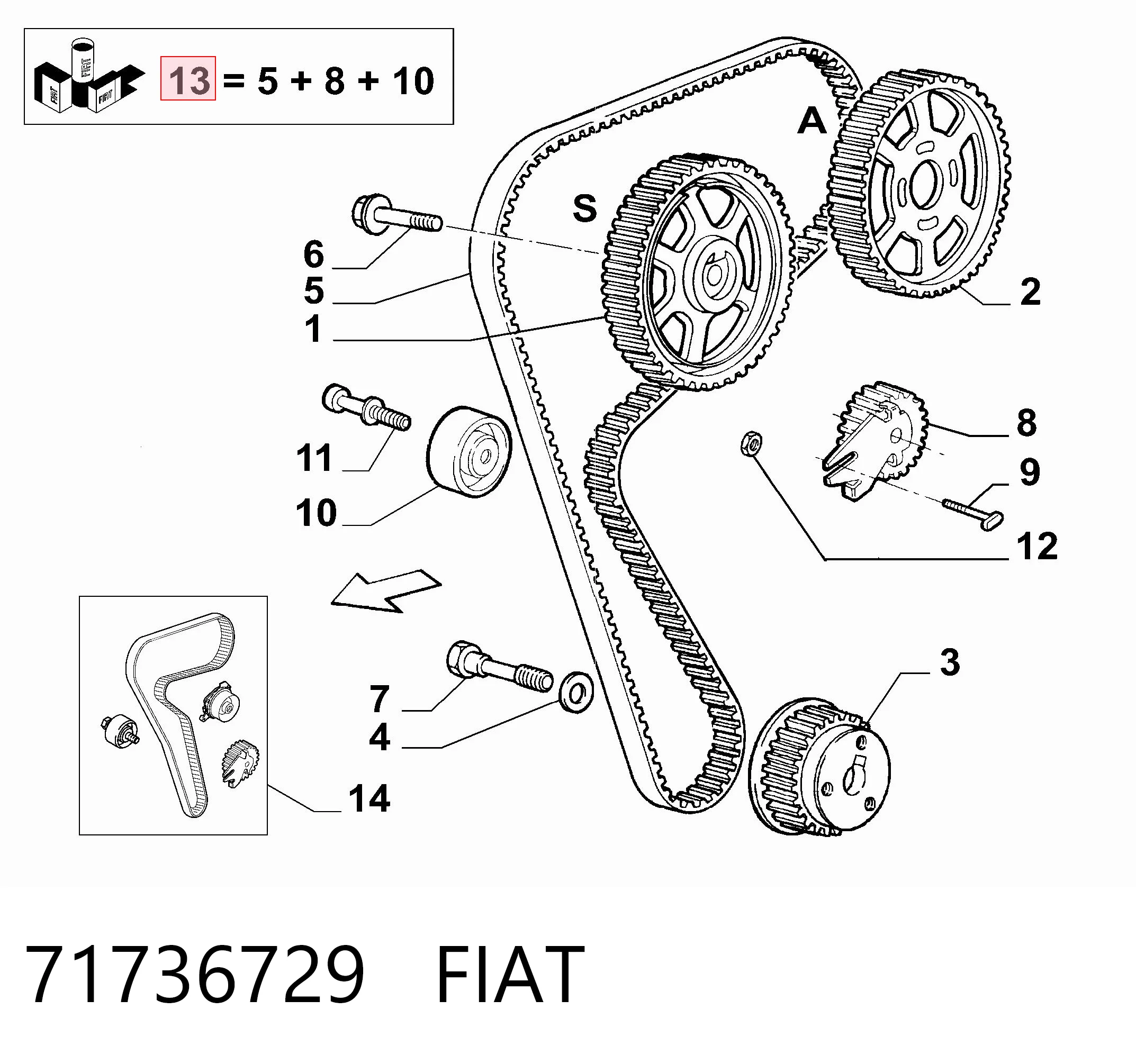 Pasek rozrządu, zestaw 530022710 LUK