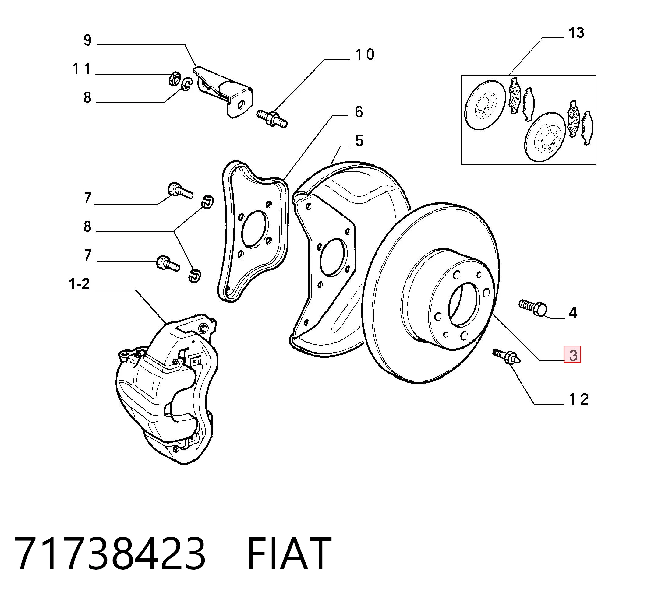 71738423 Fiat/Alfa/Lancia
