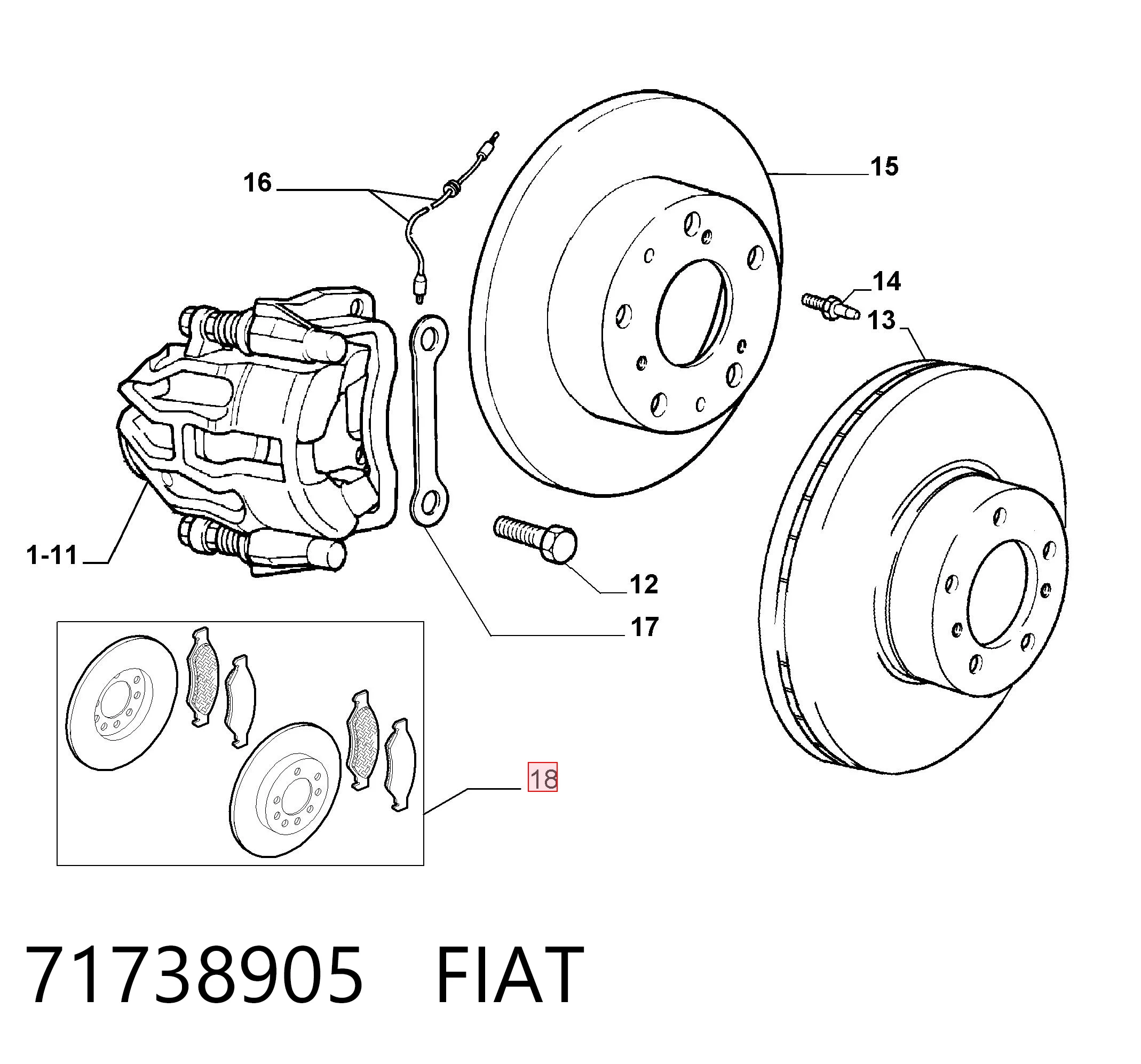 71738905 Fiat/Alfa/Lancia