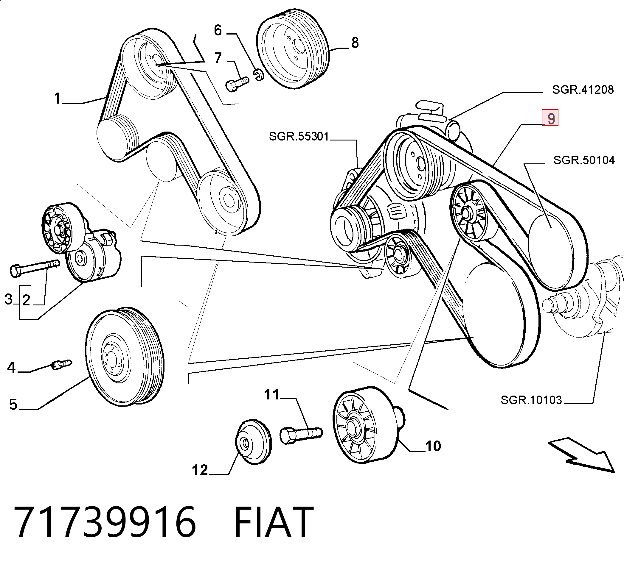 71739916 Fiat/Alfa/Lancia