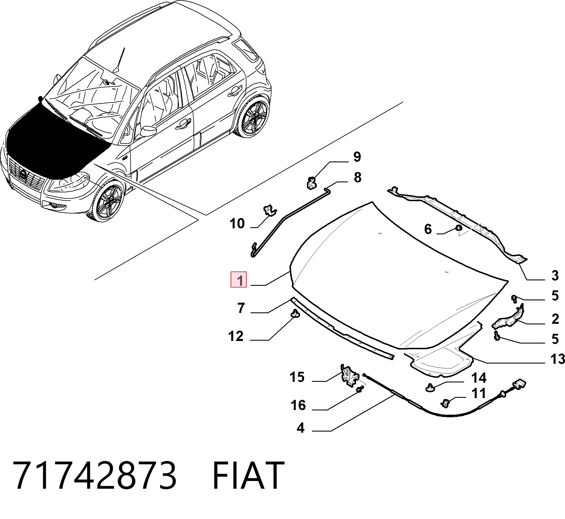Maska silnika Suzuki SX4 