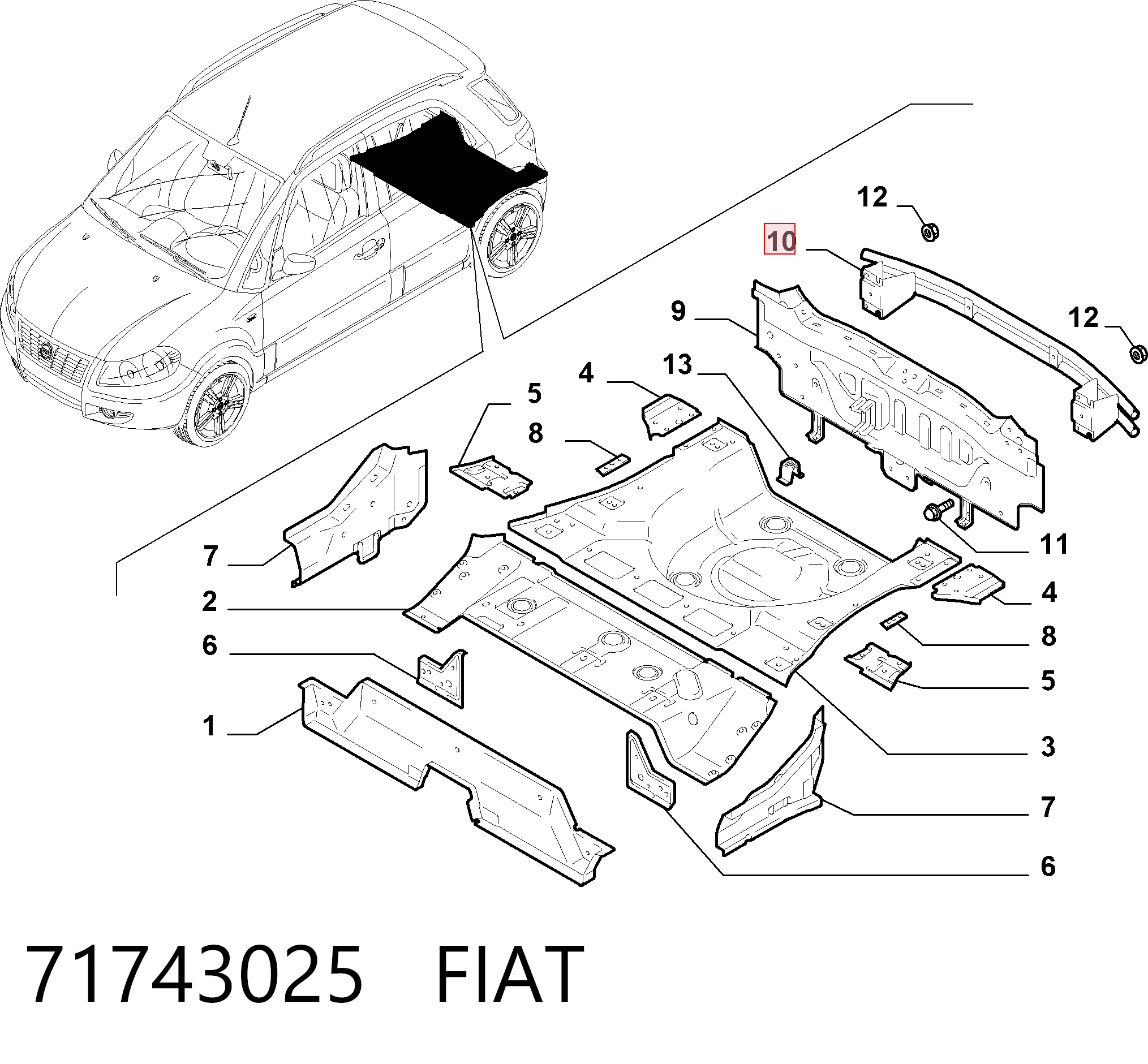Do koszyka Wzmocnienie zderzaka tylnego Suzuki SX4  GY
