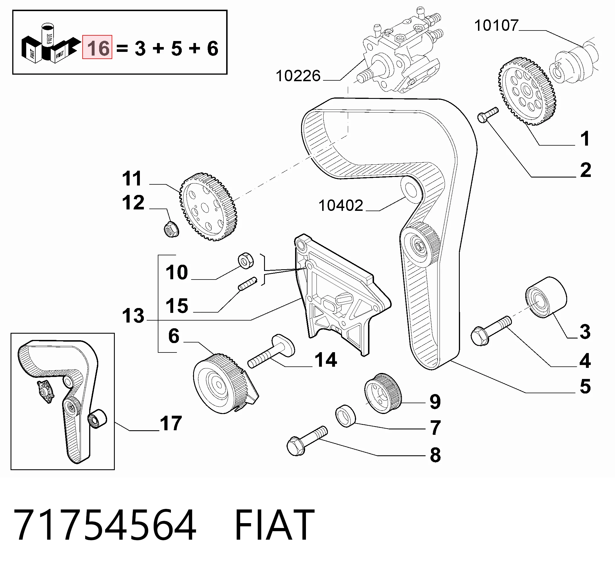 71754564 Fiat/Alfa/Lancia