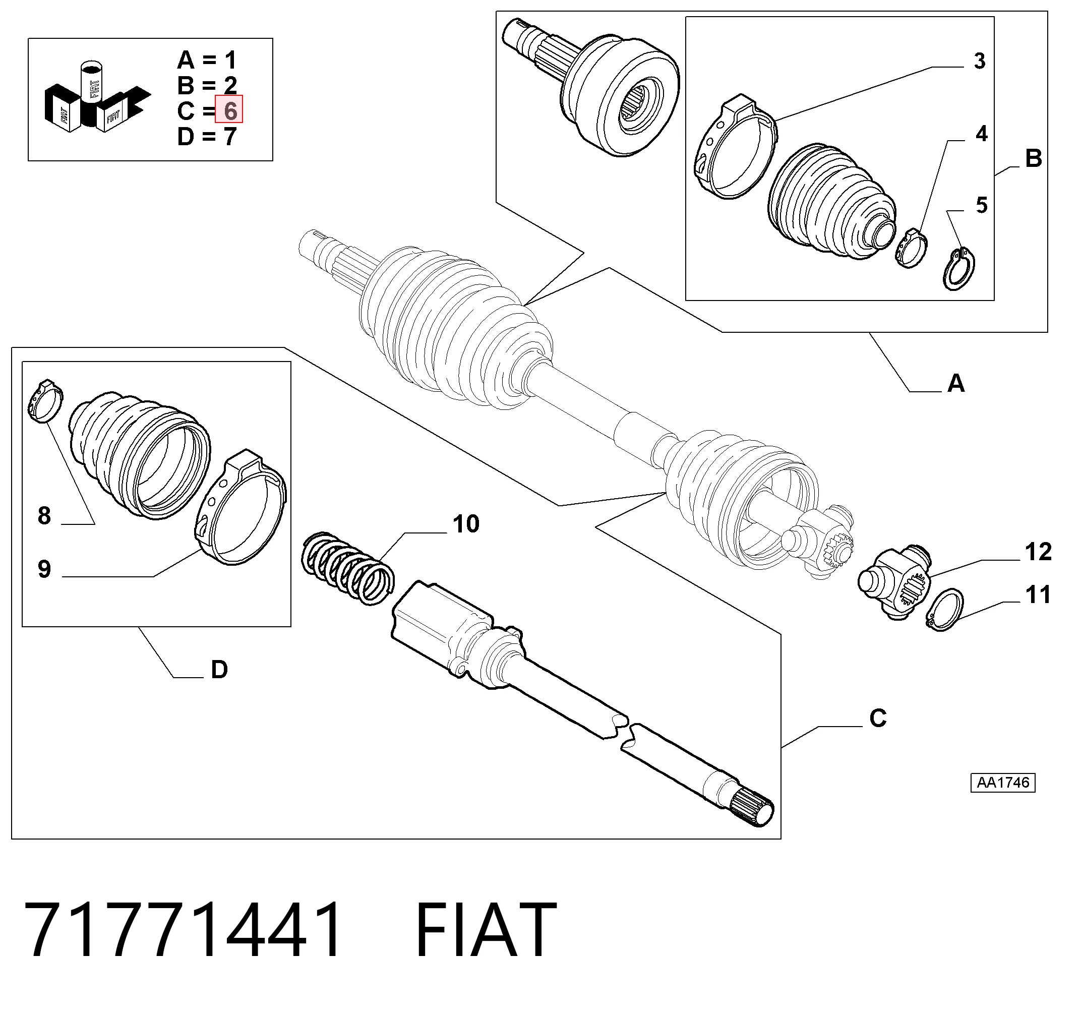 71771441 Fiat/Alfa/Lancia