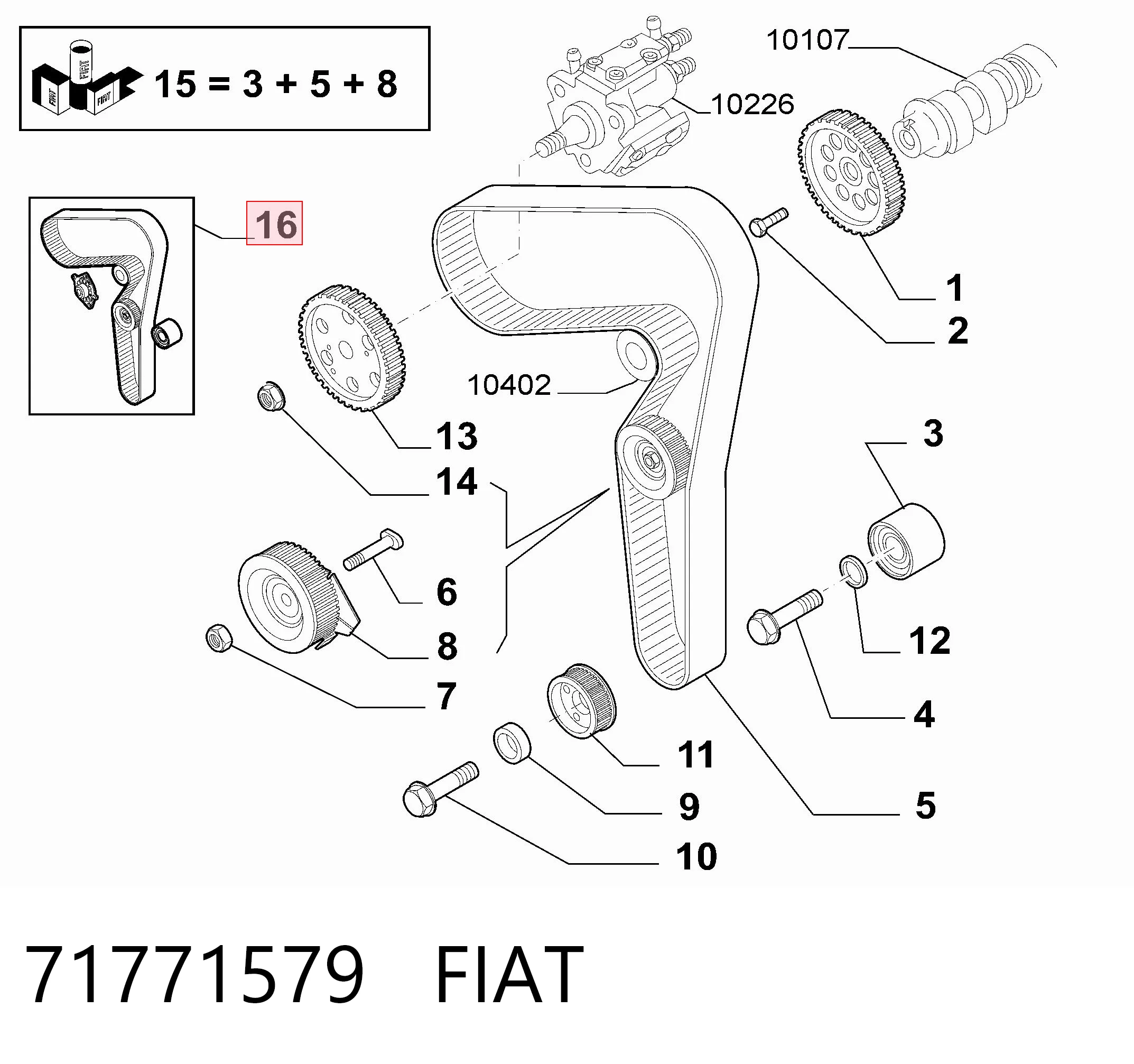 71771579 Fiat/Alfa/Lancia