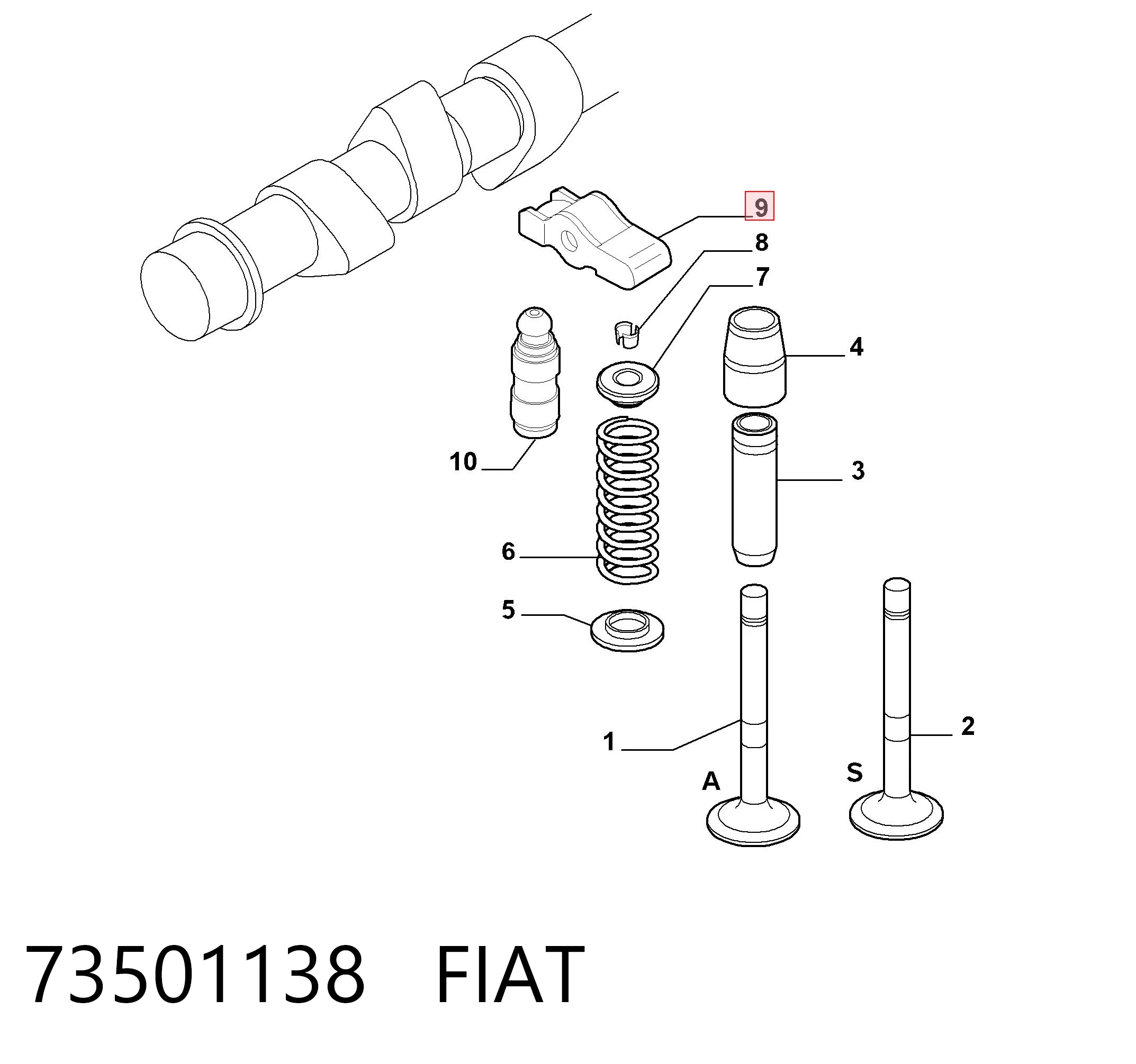 73501138 Fiat/Alfa/Lancia