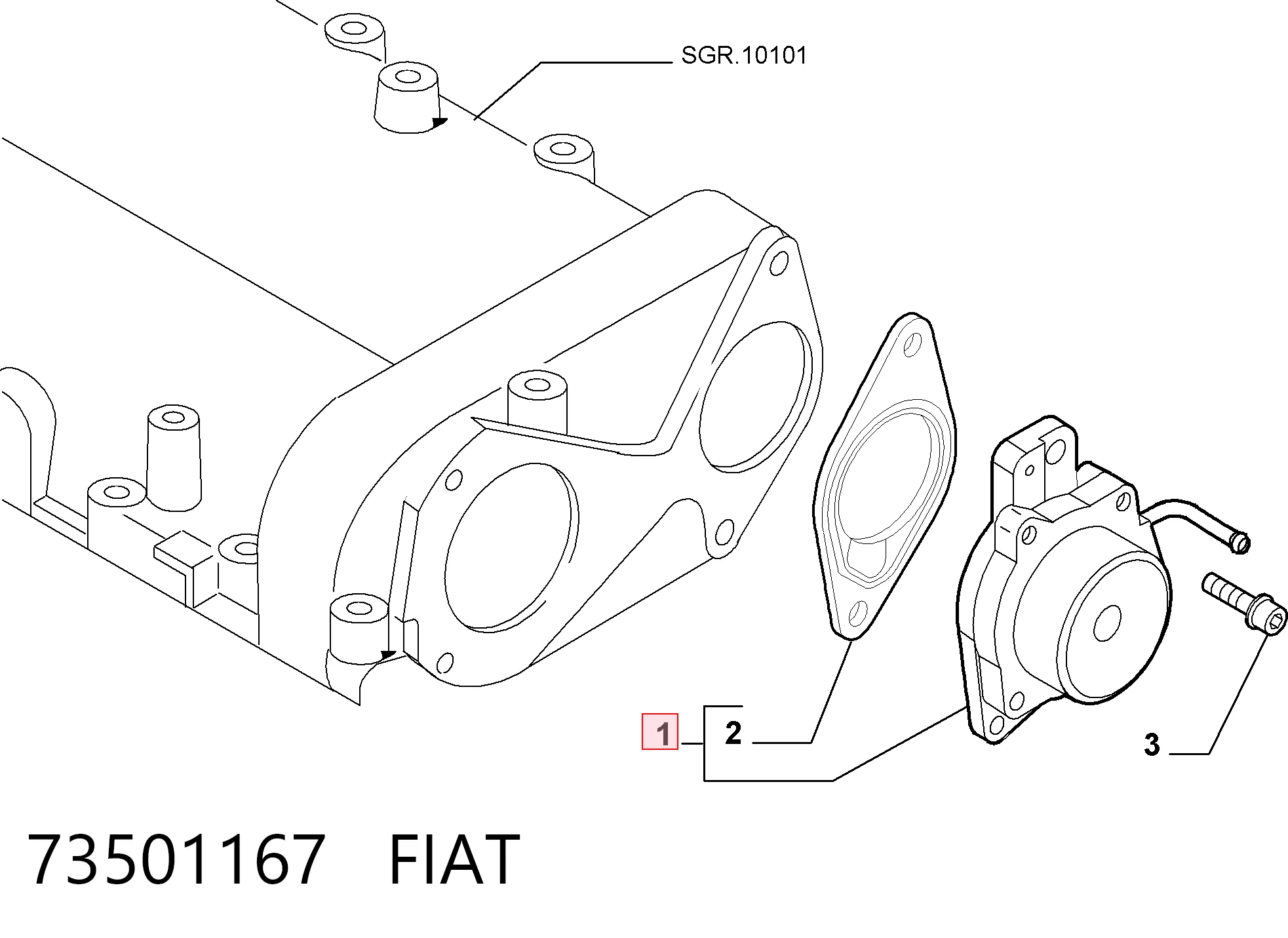 Pompa podciśnienia do Opel Agila A H00
