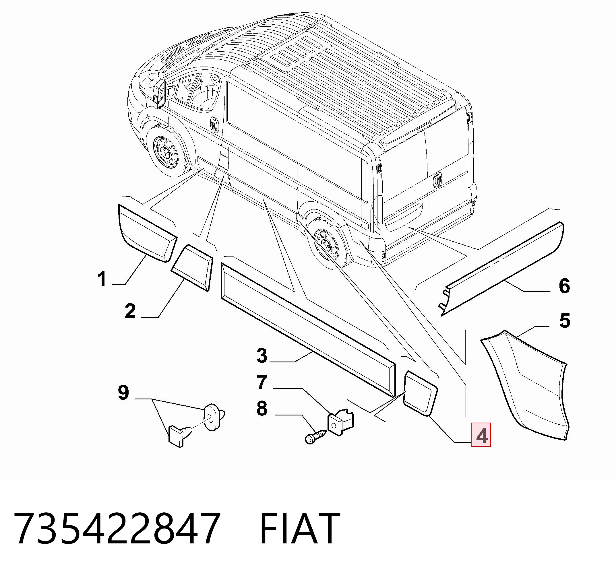 Nakładka błotnika tylnego lewego VAG 735422847 cena, od 29,56 USD