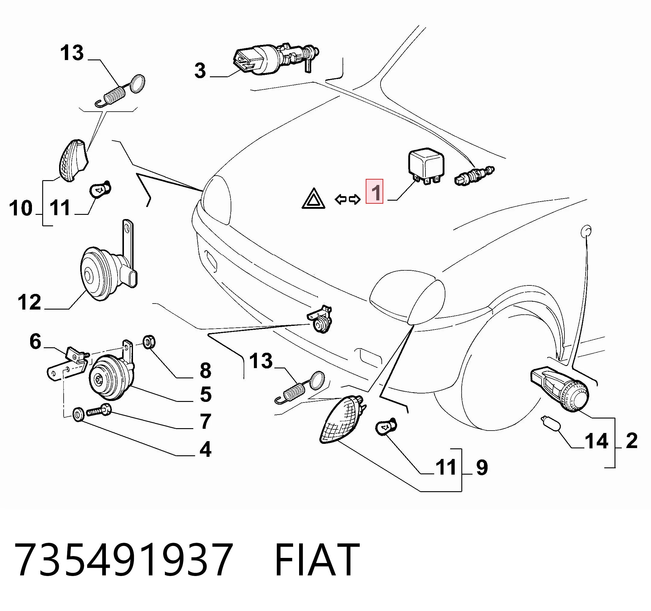 Kupić Przekaźnik kierunkowskazów Ford Transit  V184/5 w dobrej cenie