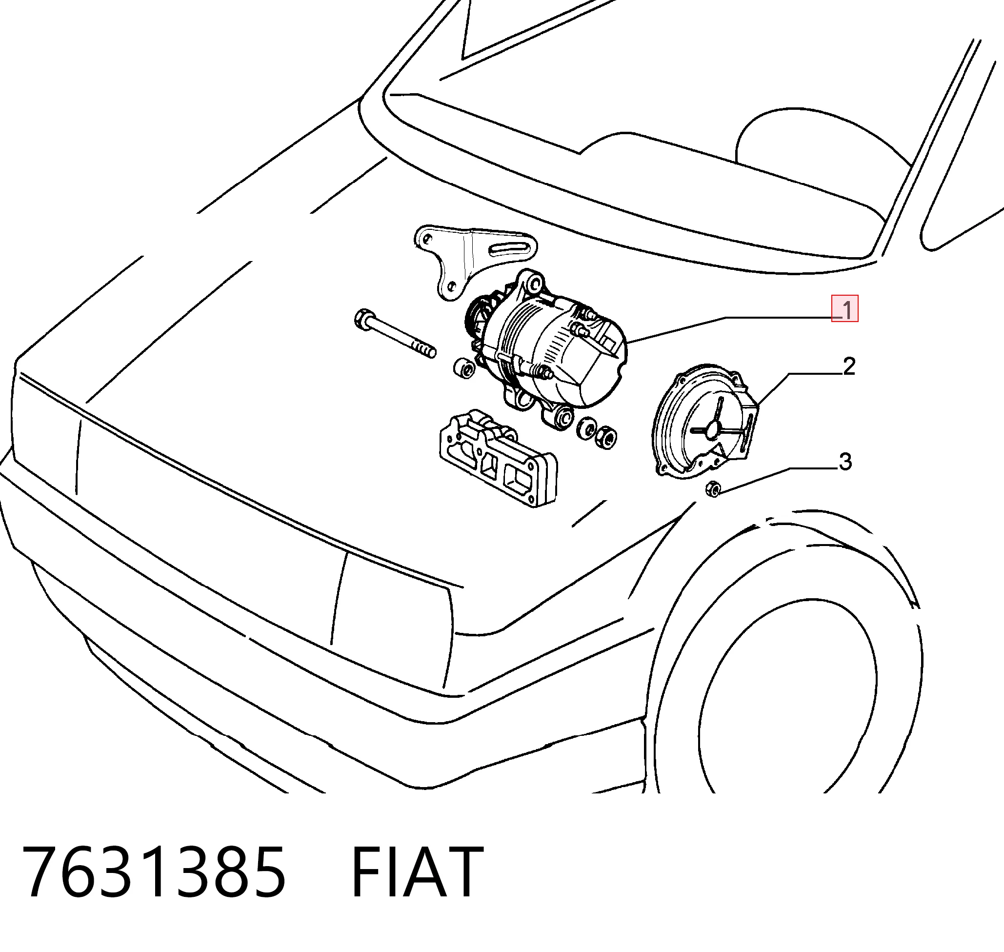 Do koszyka Alternator Fiat Tempra  159