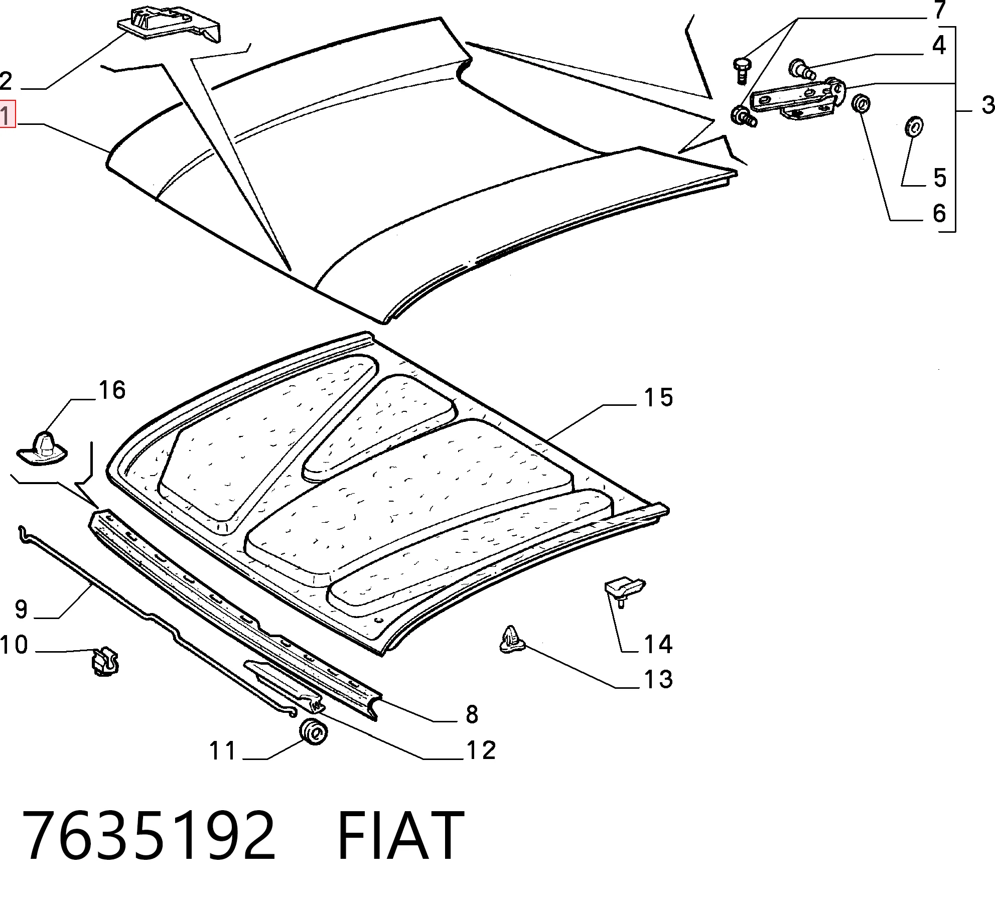 Maska silnika do Fiat Uno  146A