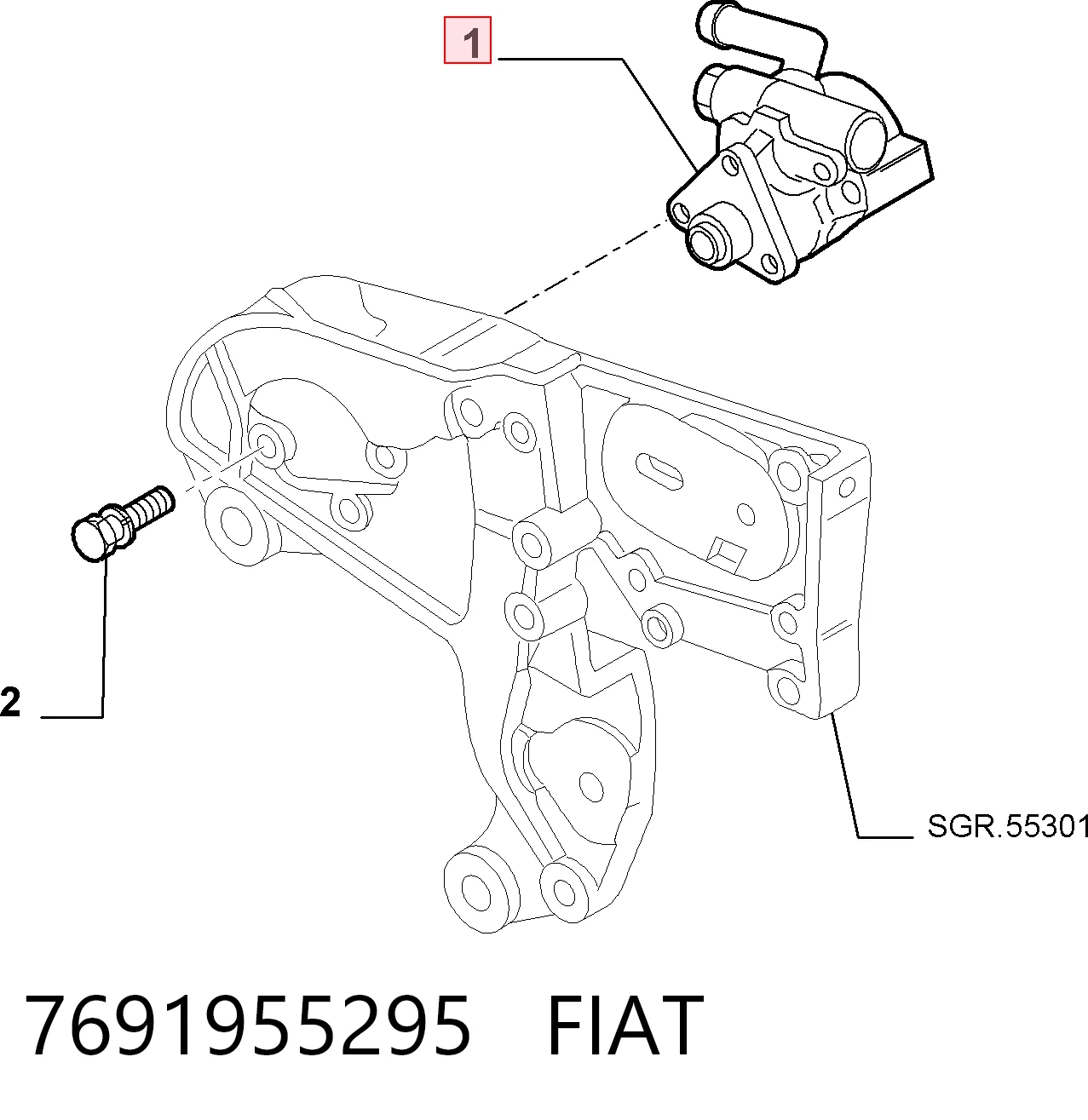  Pompa wspomagania hydraulicznego kierownicy Fiat Bravo 2