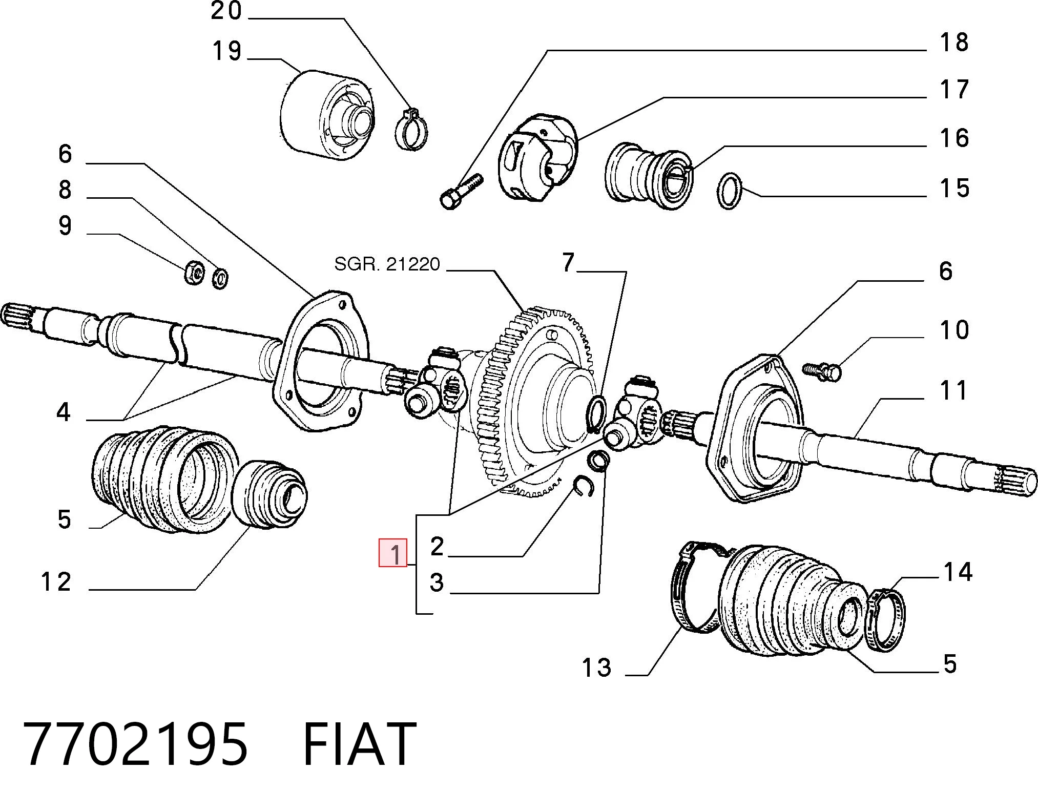 7702195 Fiat/Alfa/Lancia