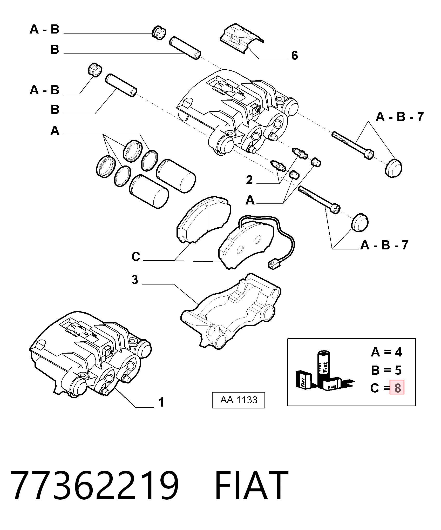 77362219 Fiat/Alfa/Lancia