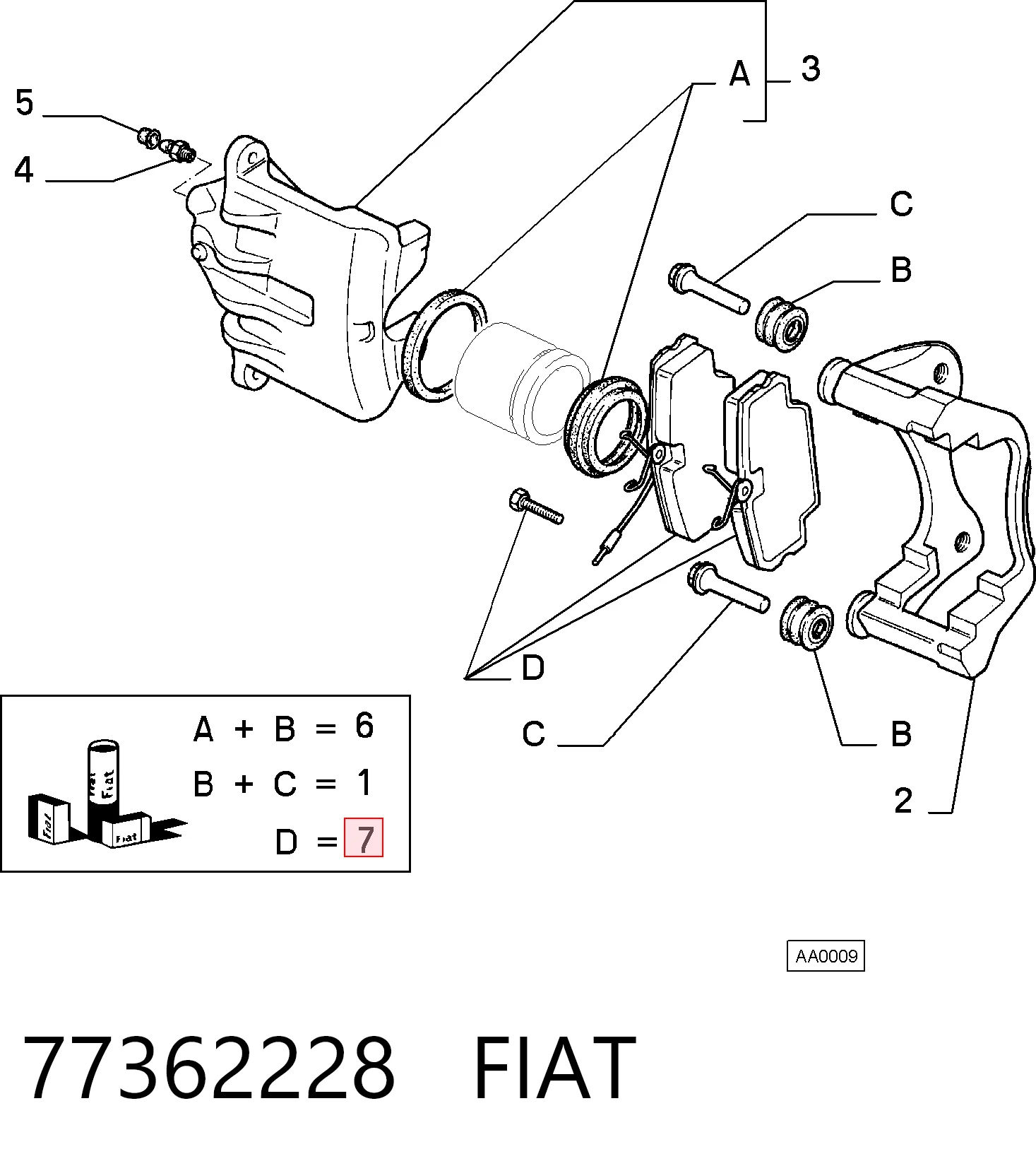 77362228 Fiat/Alfa/Lancia