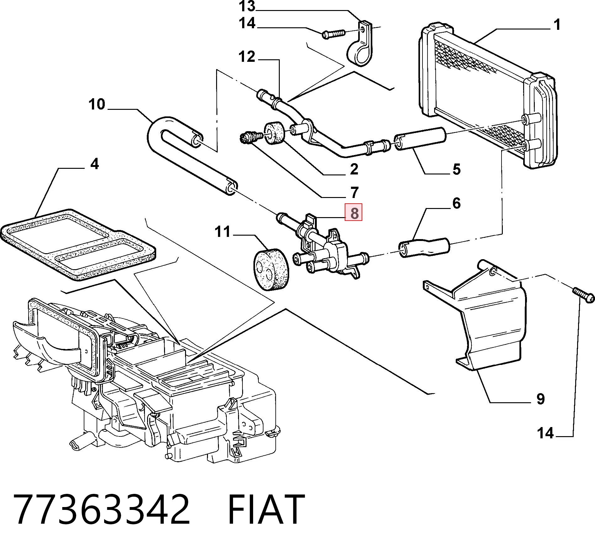 Zawór nagrzewnicy (ogrzewacza) Peugeot Boxer I awangarda (230L) (1994 - 2002) cena, od 28,43 USD