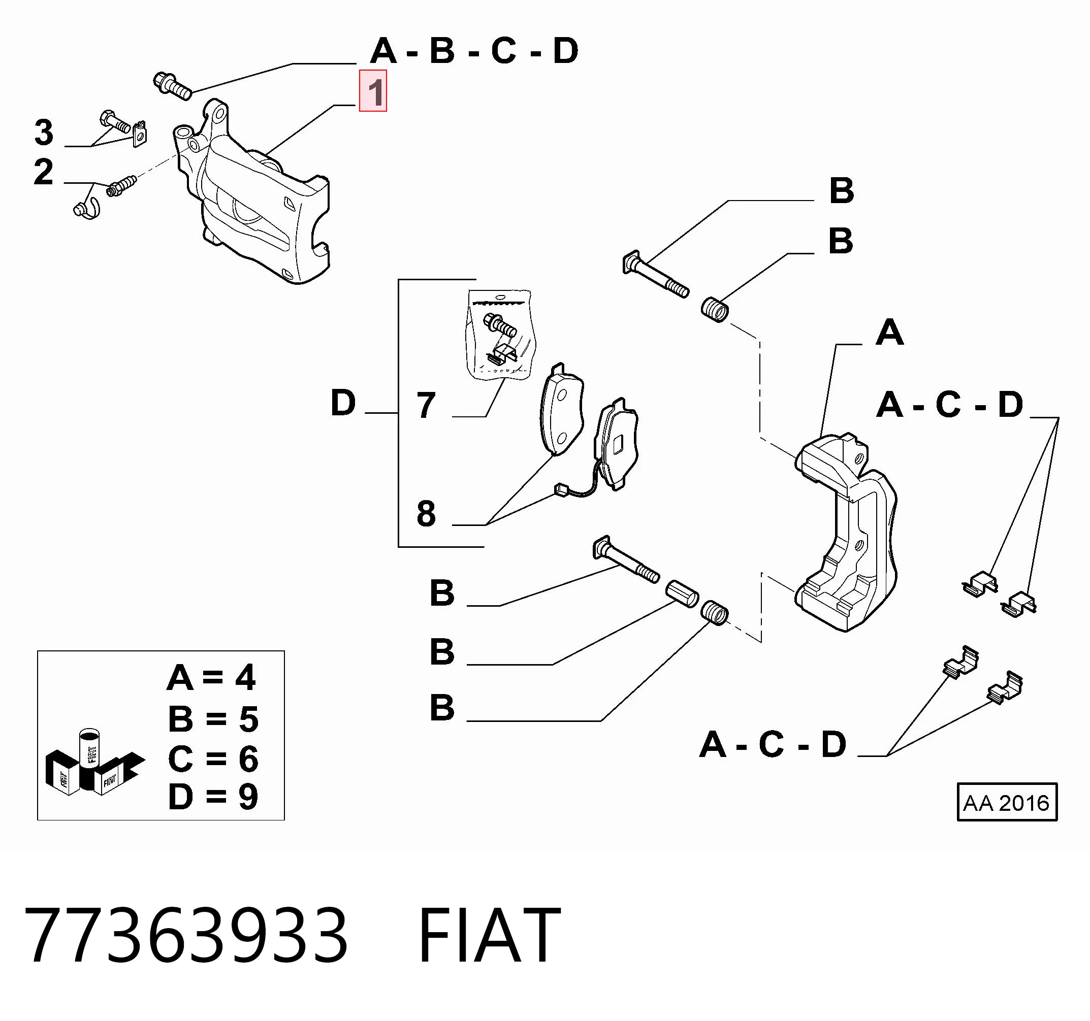 77363933 Fiat/Alfa/Lancia