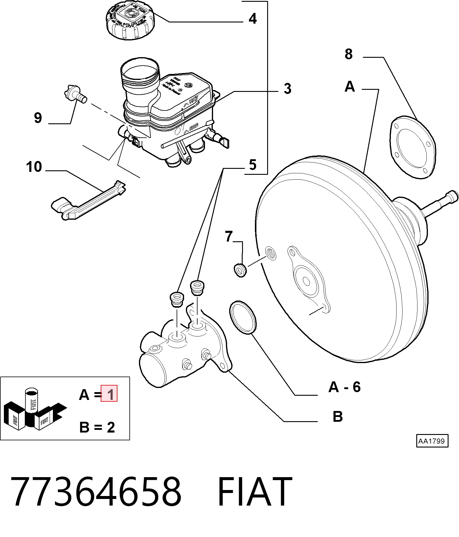 Wzmacniacz próżniowy hamulców Fiat Panda II hatchback (169A) (2003 - 2013) cena, od 70,14 USD