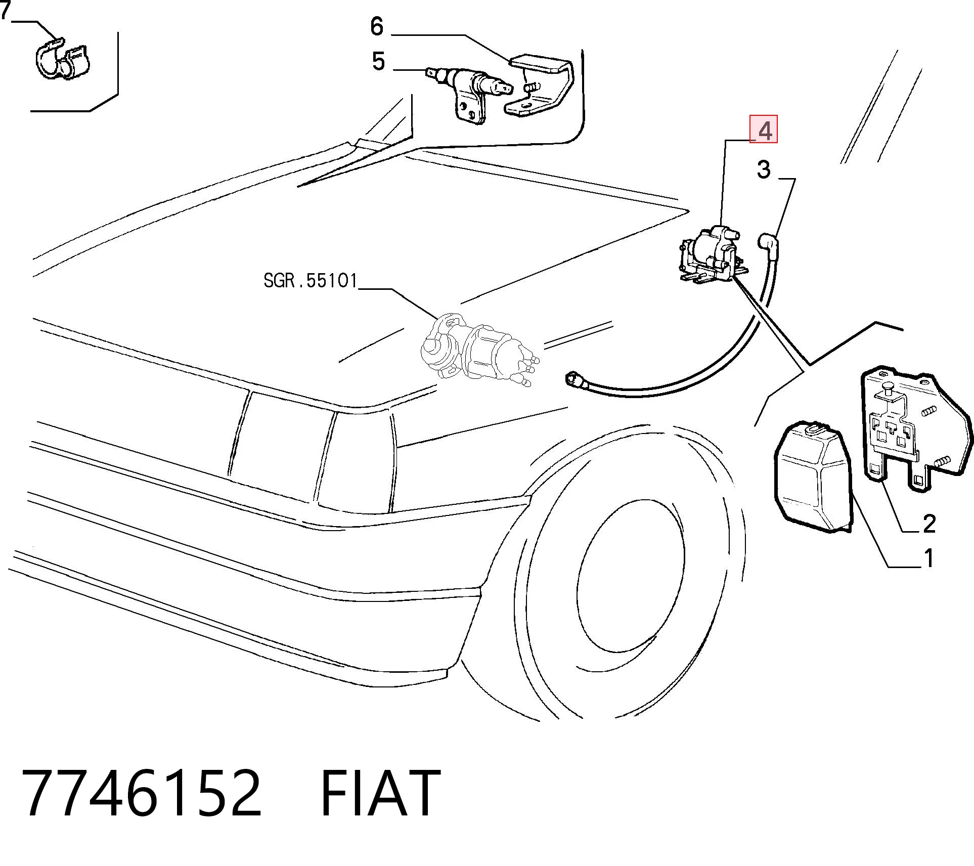 7746152 Fiat/Alfa/Lancia Cewka zapłonowa