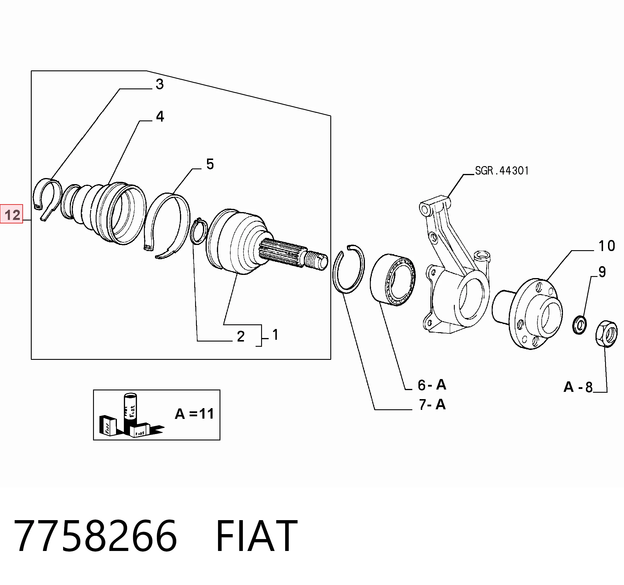 7758266 Fiat/Alfa/Lancia