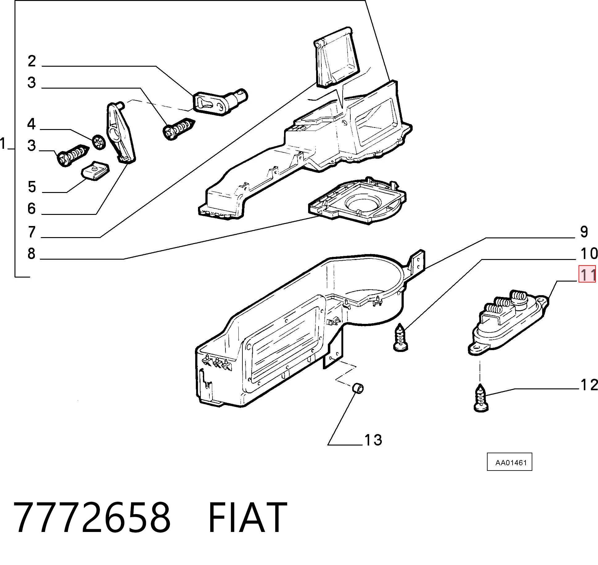 Rezystor wentylatora nagrzewnicy (ogrzewacza kabiny) do Fiat Tipo  160