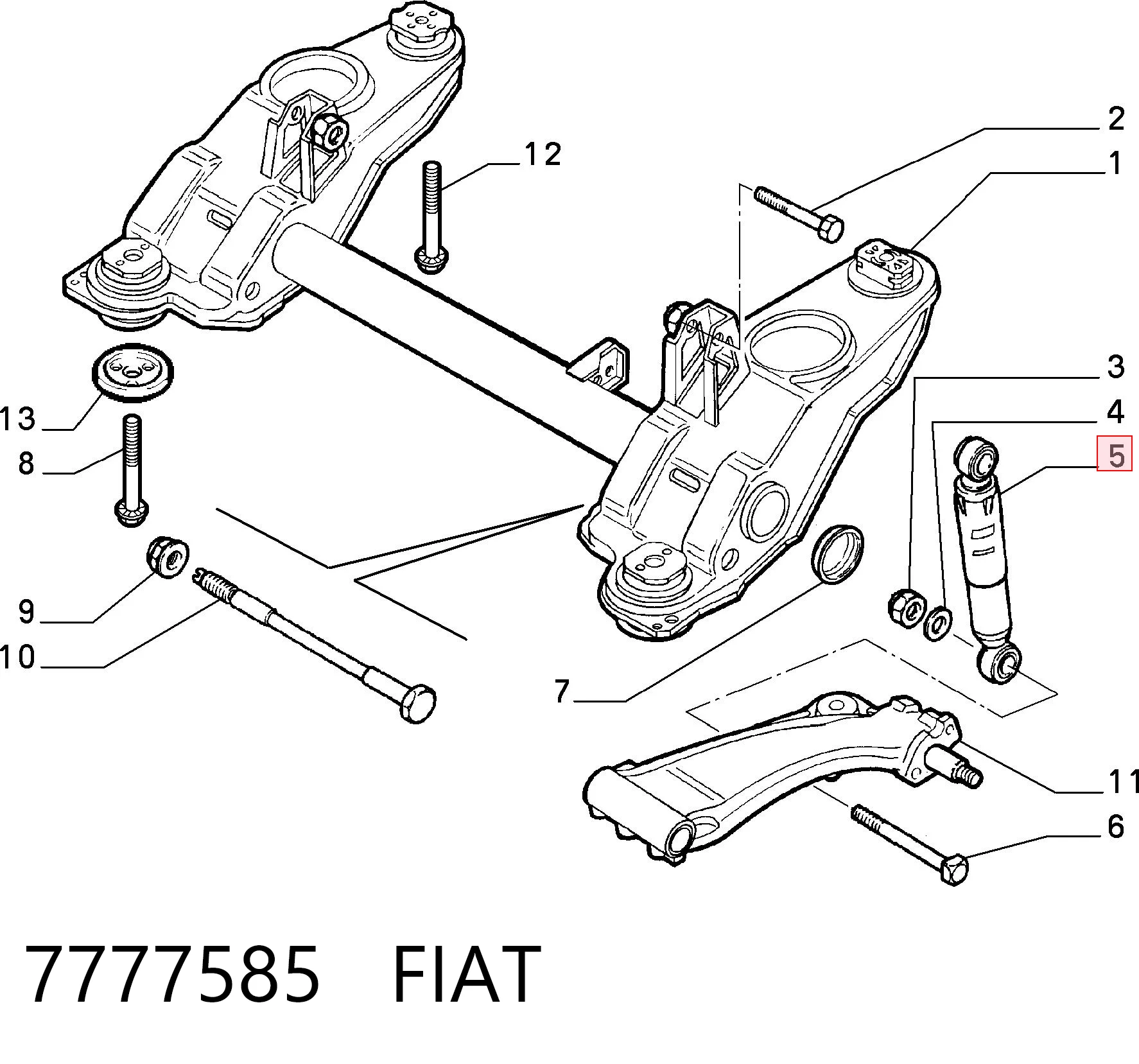 Amortyzator tylny Alfa Romeo 146 hatchback (930) (1994 - 2001) cena, od 45,07 USD