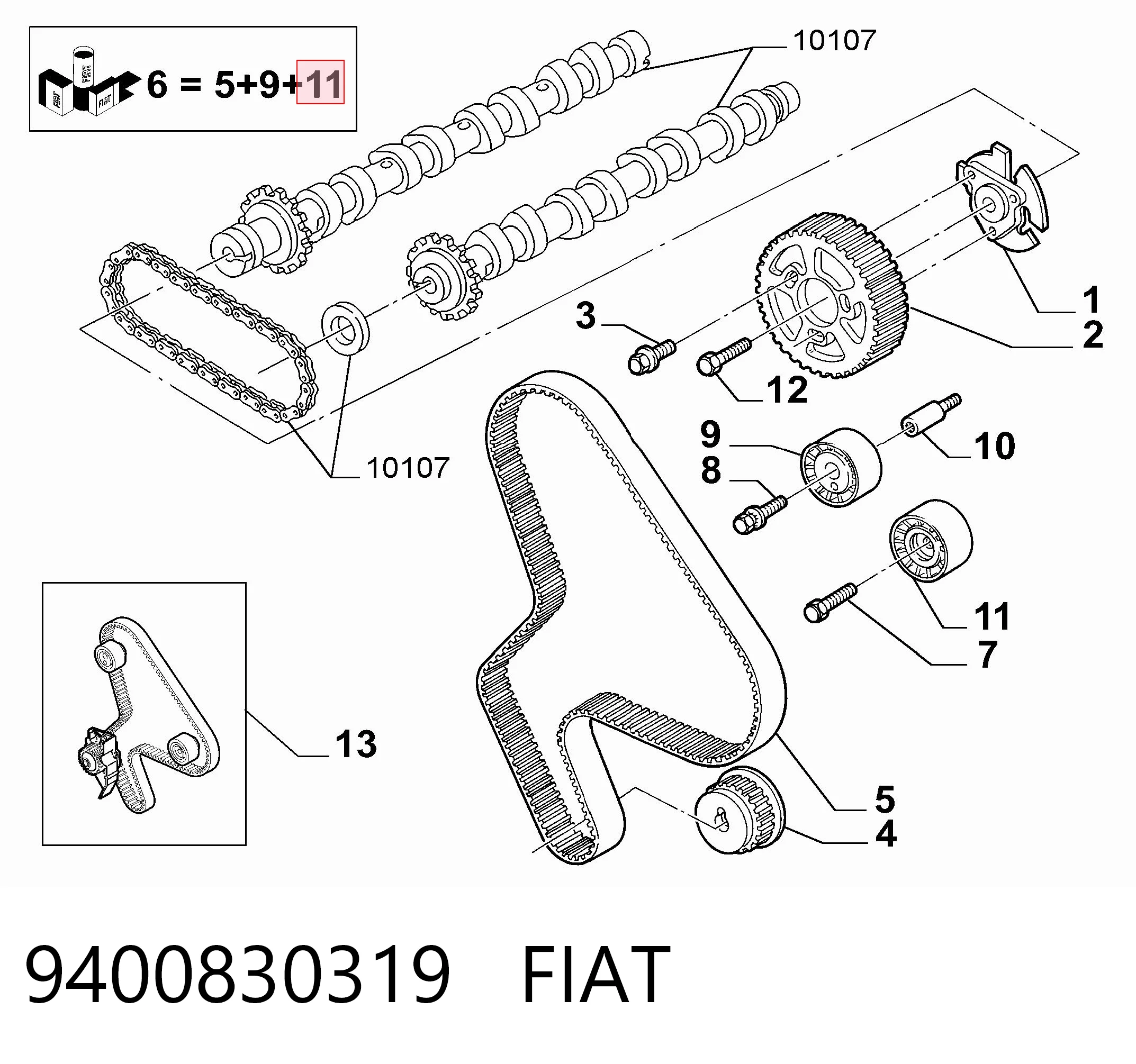 Rolka prowadząca kierunkowa paska rozrządu do Peugeot Boxer II 244