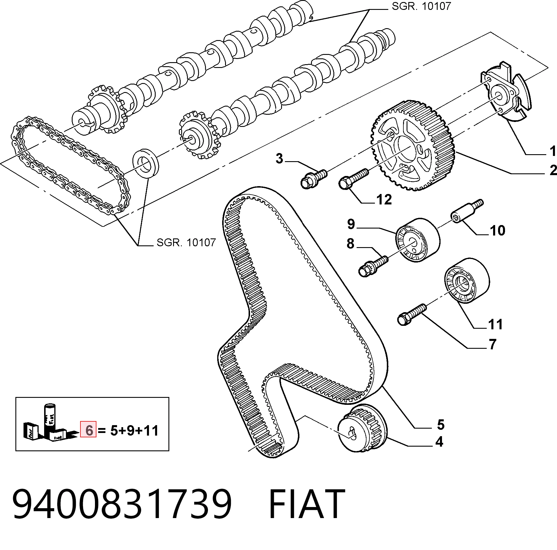 9400831739 Fiat/Alfa/Lancia