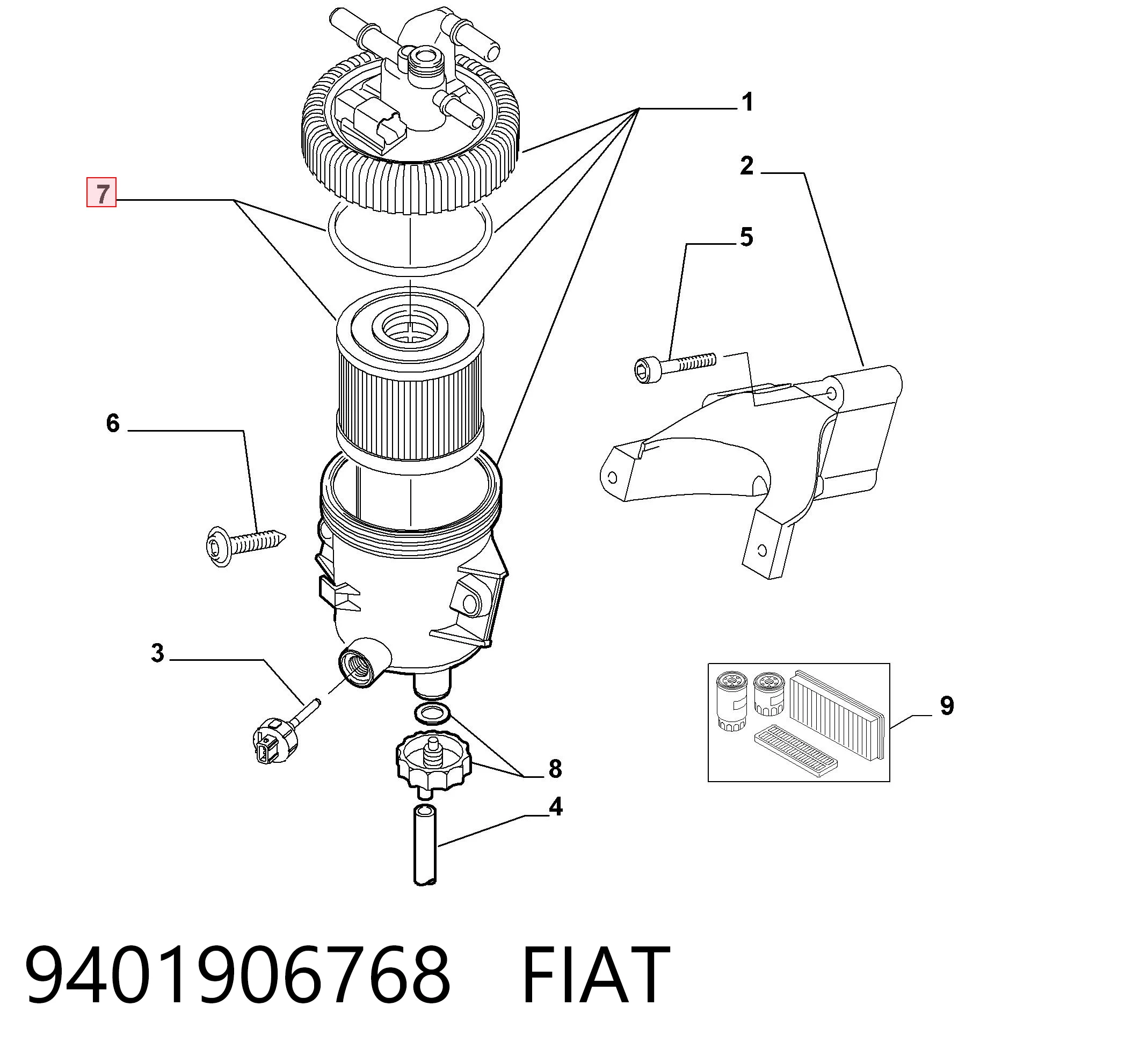 9401906768 Fiat/Alfa/Lancia