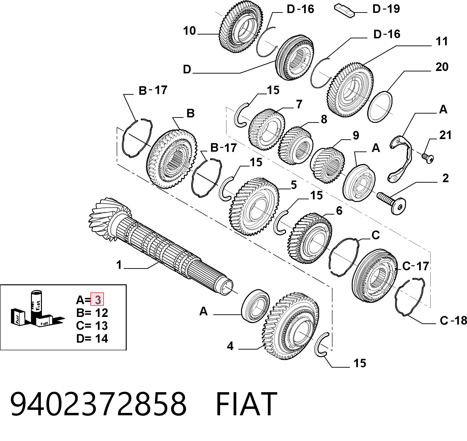 9402372858 Fiat/Alfa/Lancia